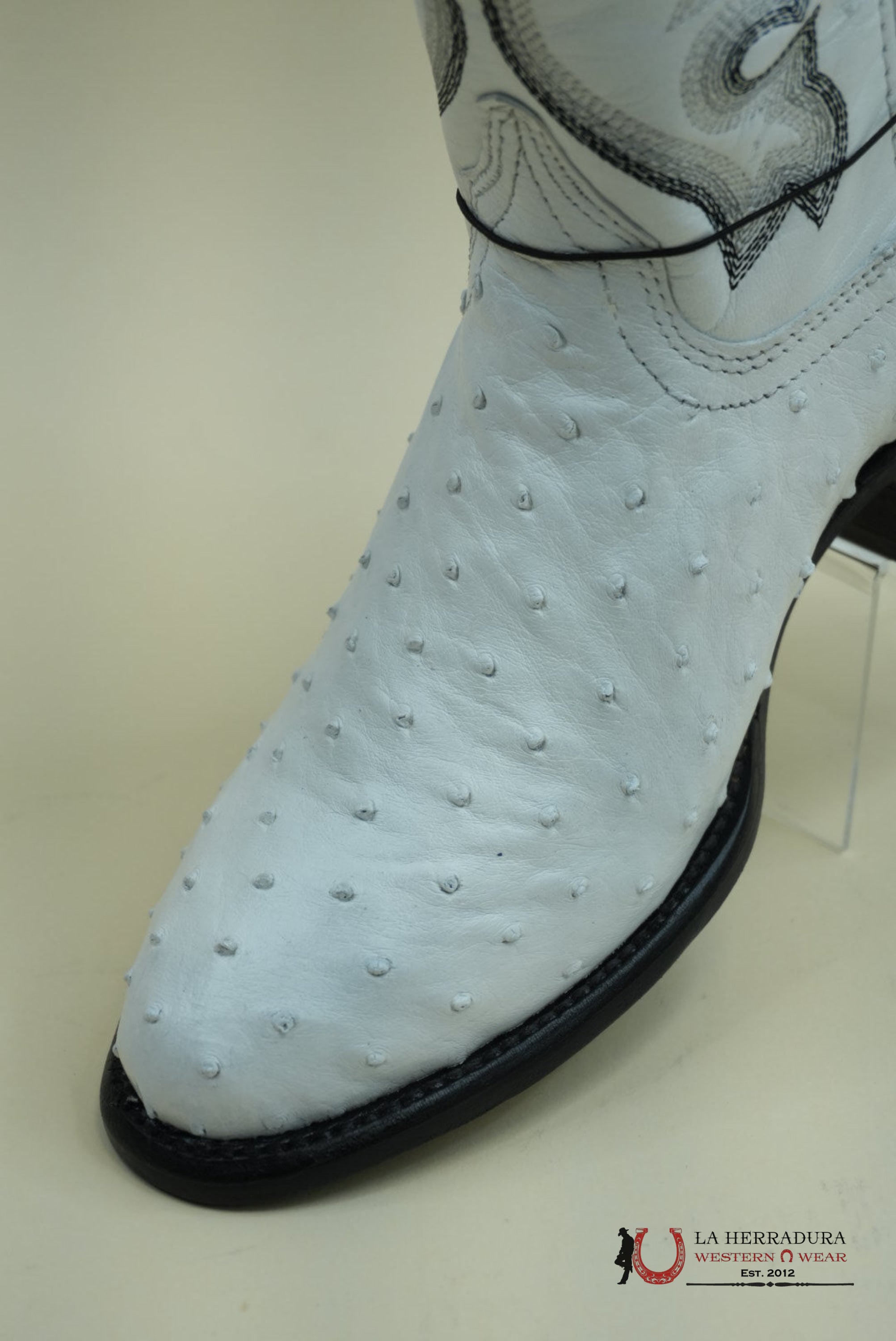 LA HERRADURA AVESTRUZ BLANCO NUEVO MÉXICO BLANCO BOOT BOTAS HOMBRES