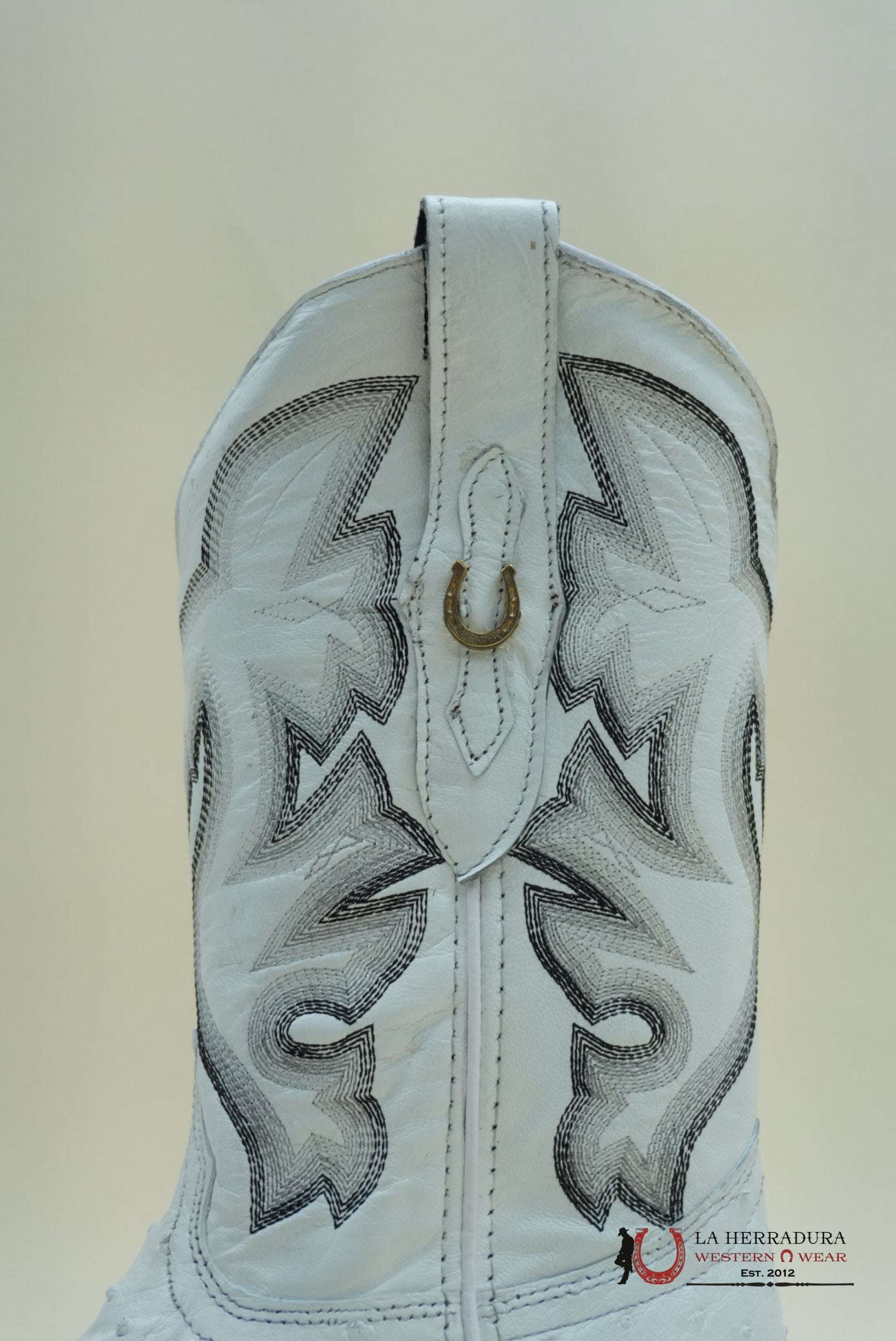 LA HERRADURA AVESTRUZ BLANCO NUEVO MÉXICO BLANCO BOOT BOTAS HOMBRES