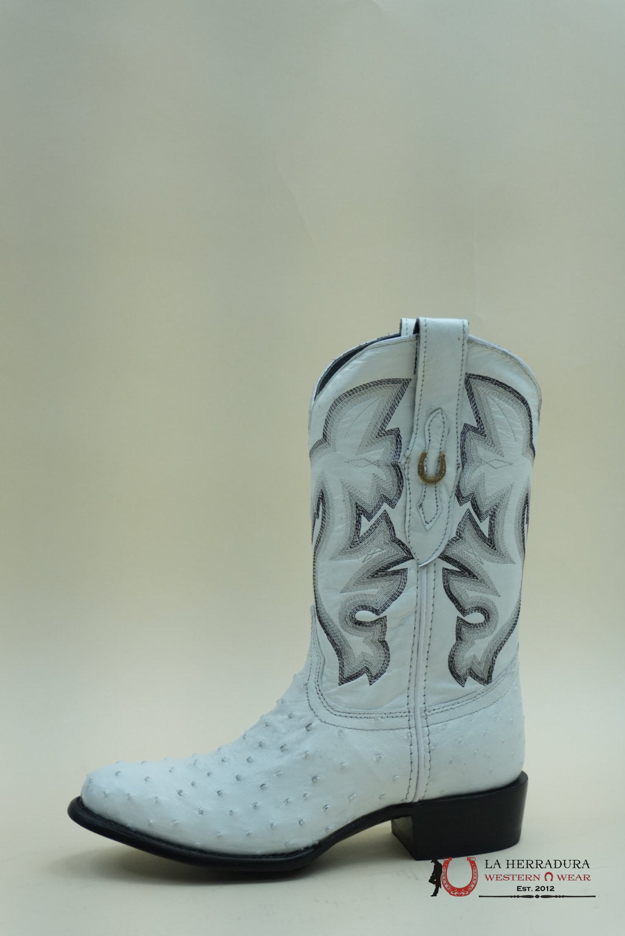 LA HERRADURA AVESTRUZ BLANCO NUEVO MÉXICO BLANCO BOOT BOTAS HOMBRES