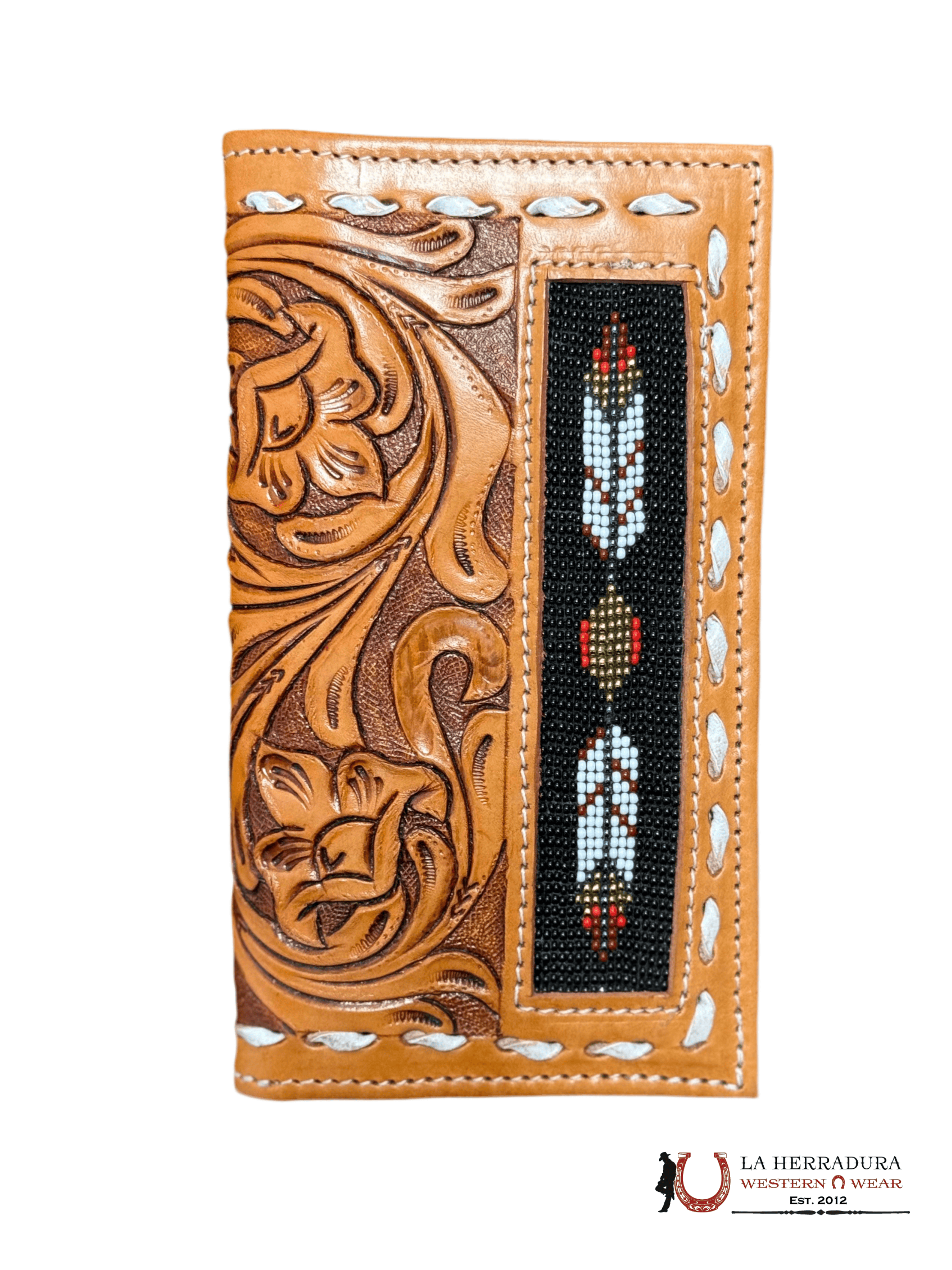 La Herradura Men’s wallet color tan with multicolor design 12 ACCESORIOS