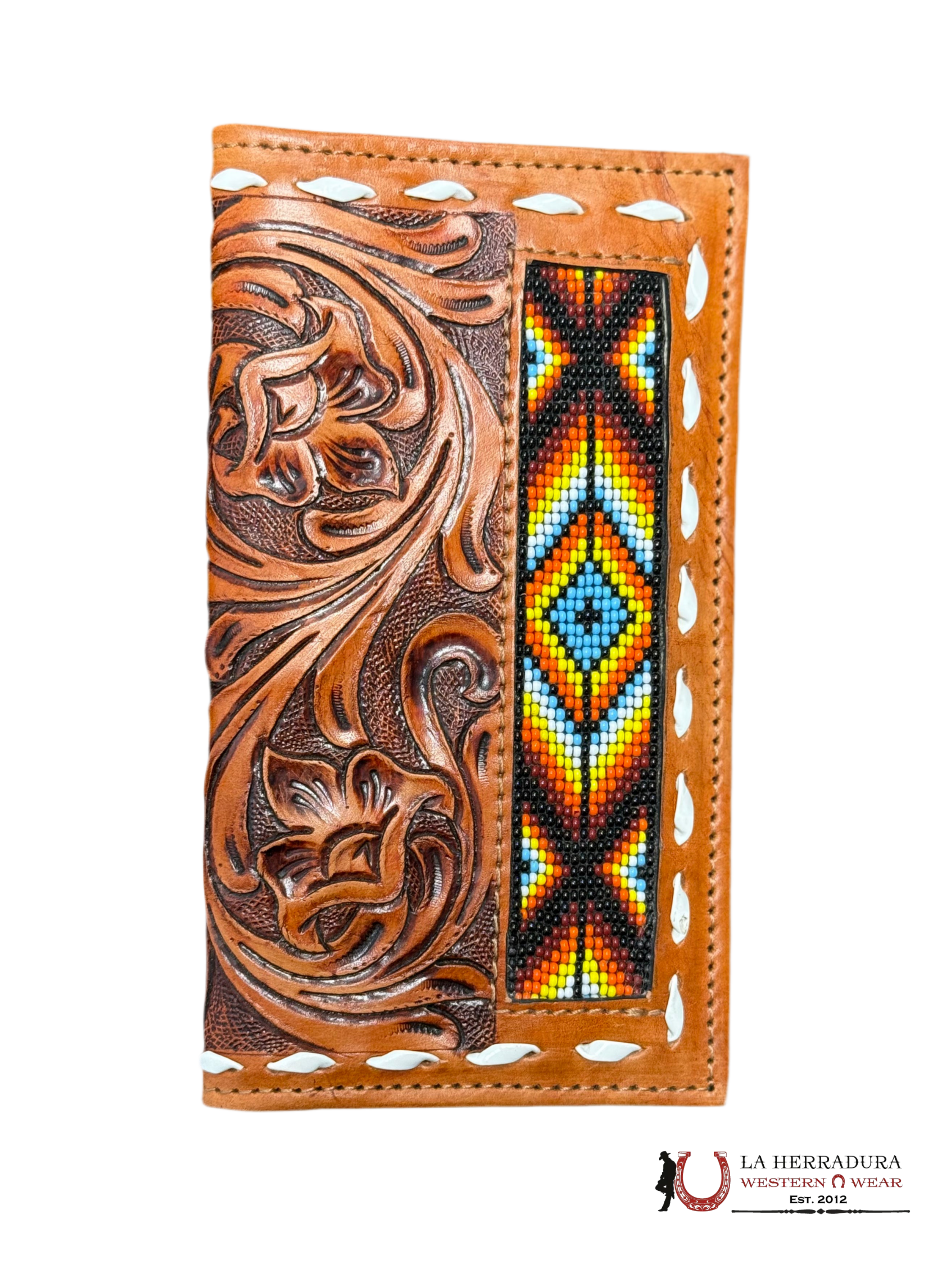 La Herradura Men’s wallet color tan with multicolor design 5 ACCESORIOS