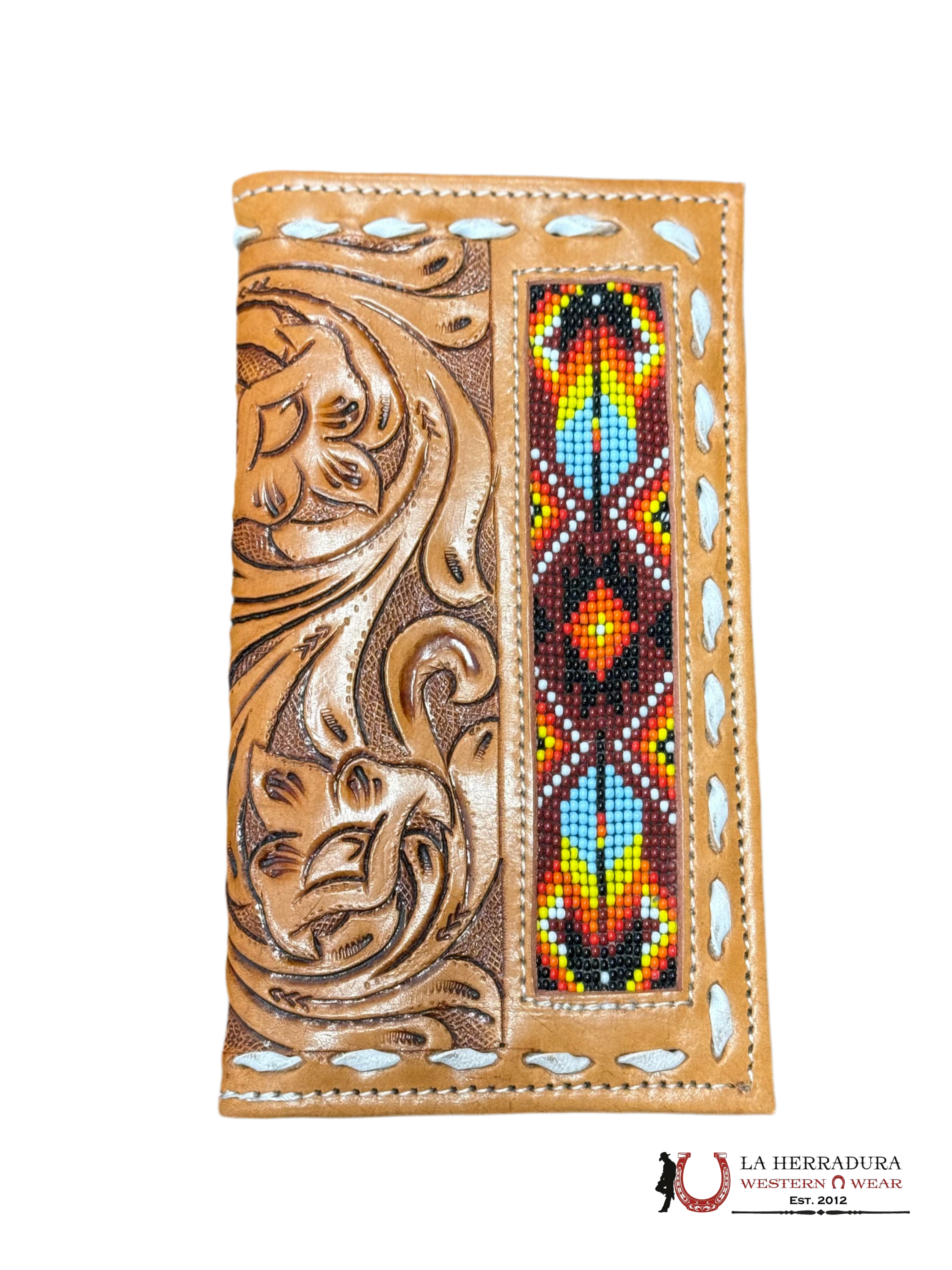 La Herradura Men’s wallet color tan with multicolor design 9 ACCESORIOS