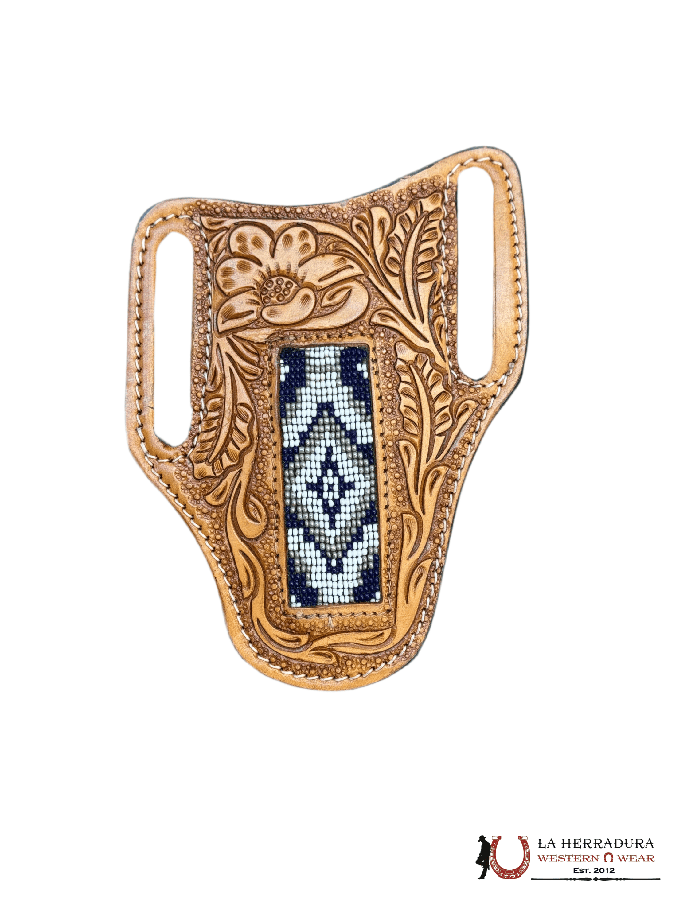 La Herradura Western Wear Tan radge cover with multicolor design 8