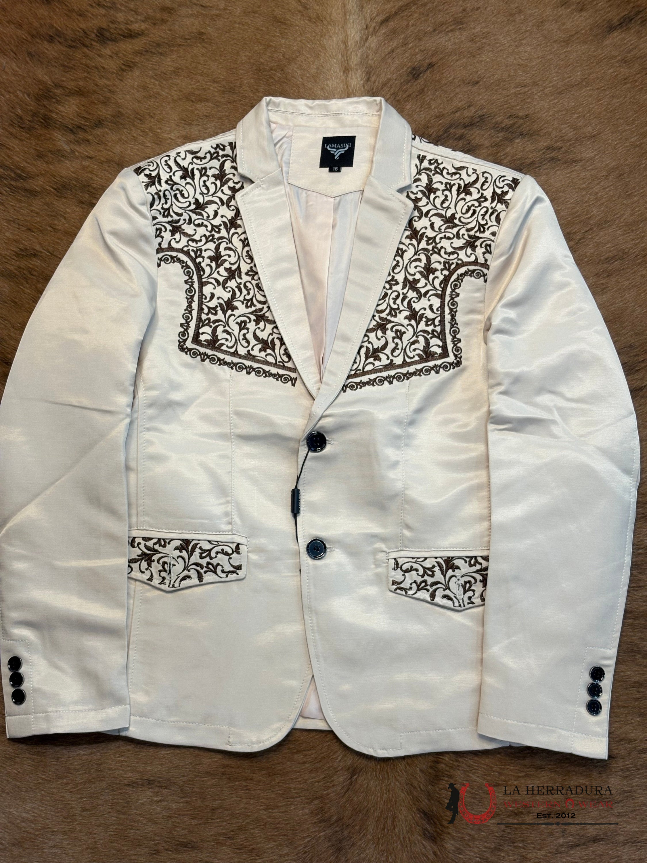 LAMASINI BOYS ROSE GOLD EMBROIDERED LAM514 NIÑOS