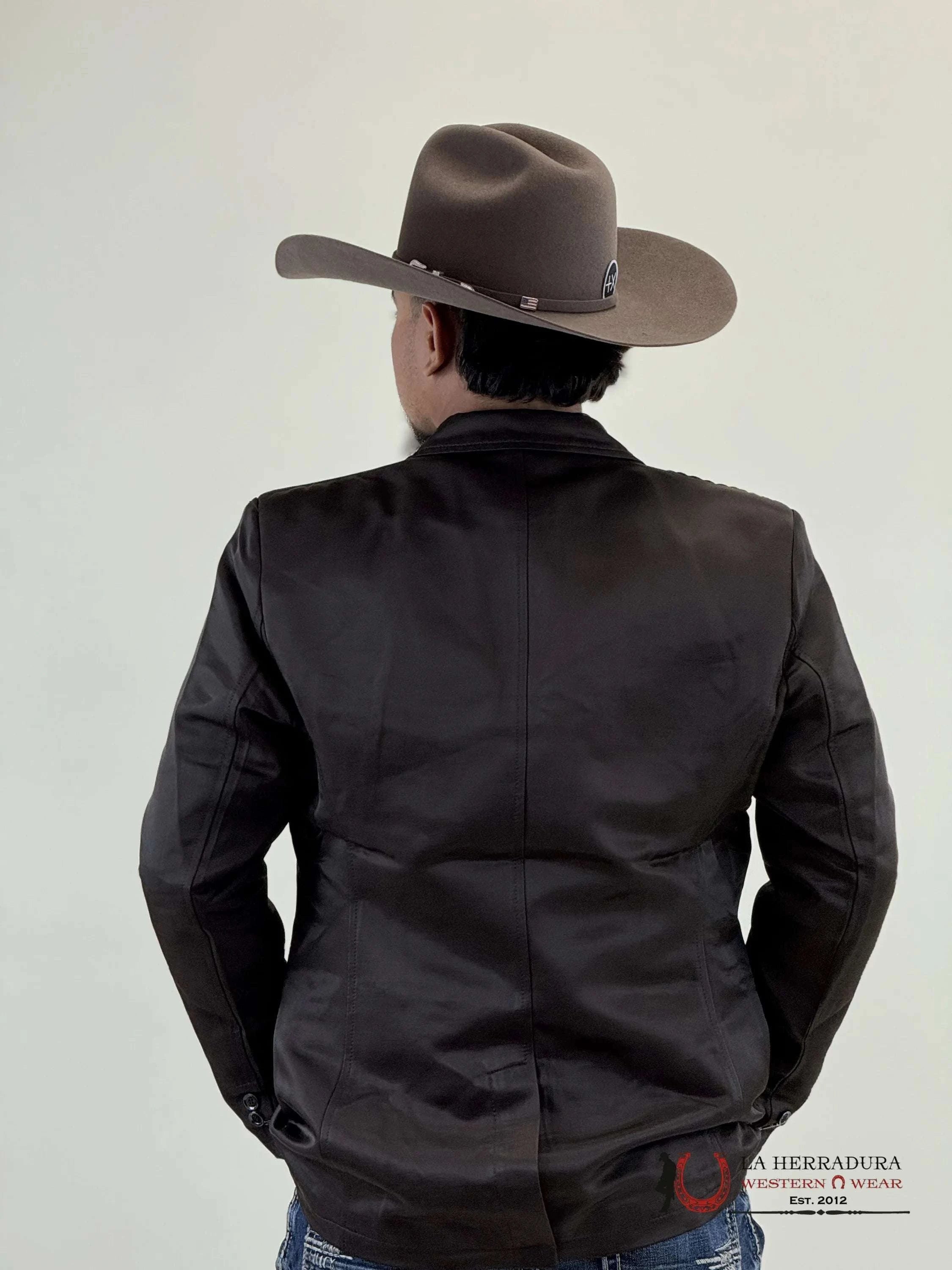Lamasini Chocolate Smooth Liso Blazer Ropa Hombres