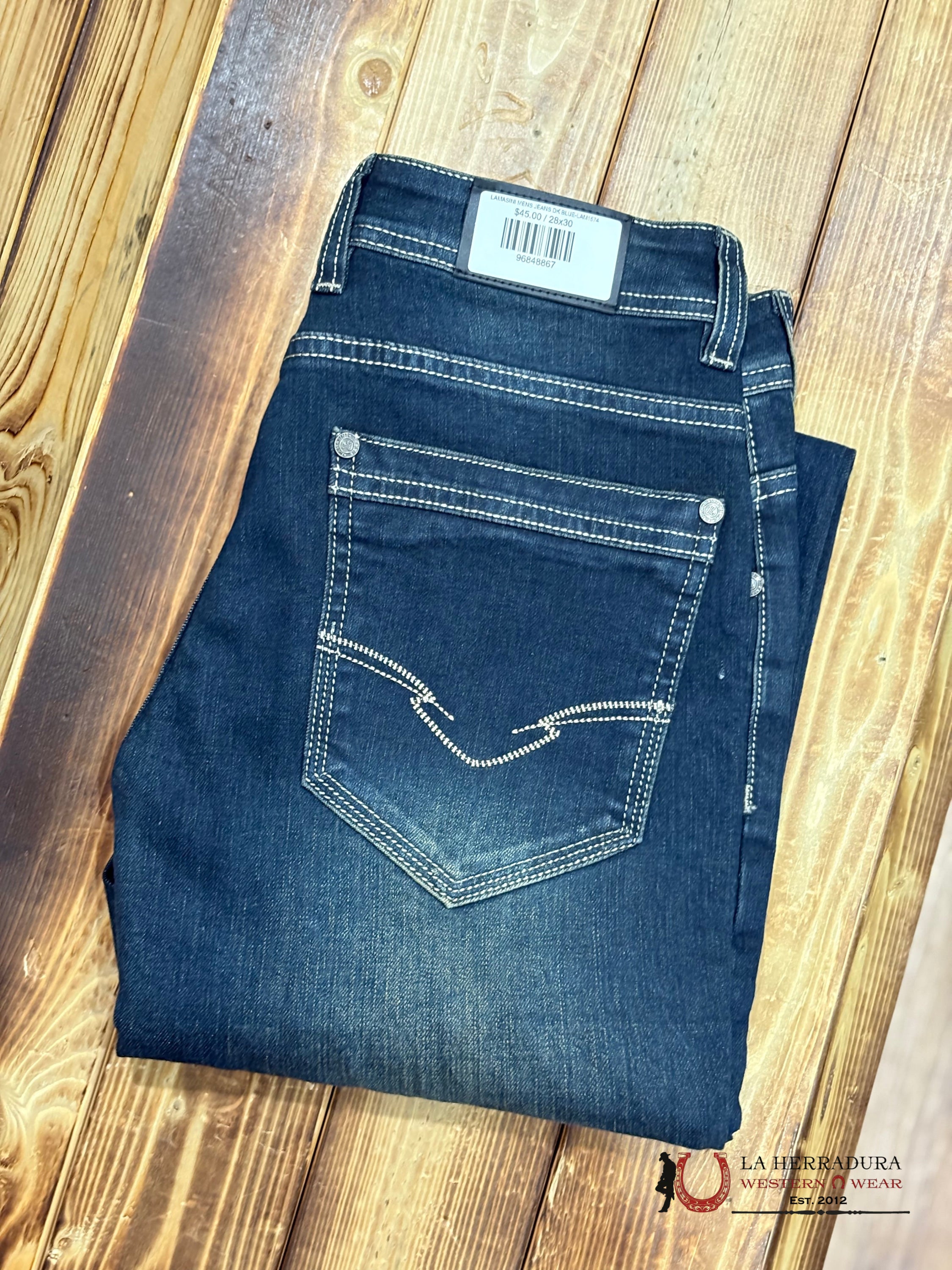 LAMASINI MENS JEANS DK BLUE-LAM1574 ROPA HOMBRES