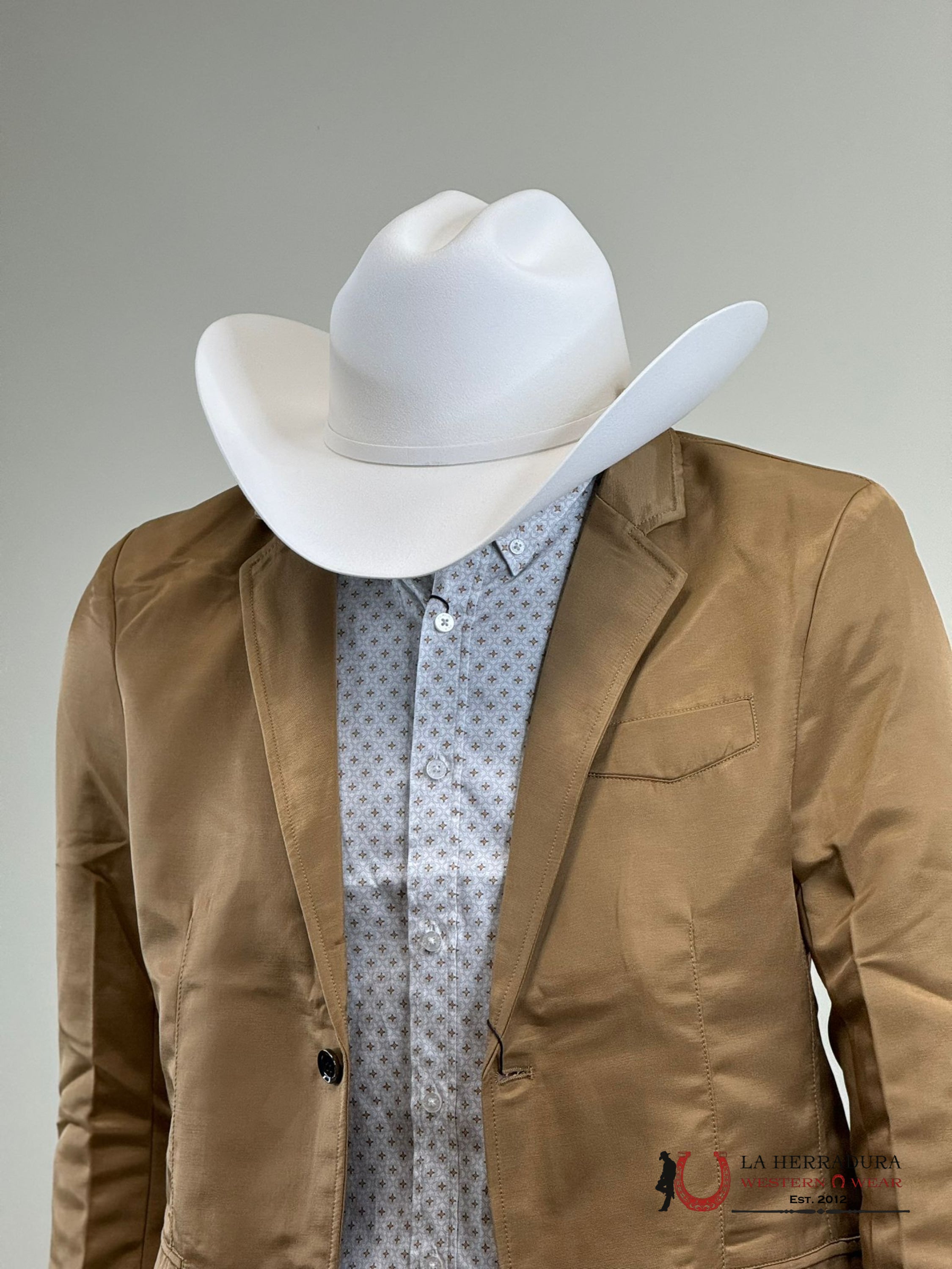 Lamasini Saco Light Brown Liso Smooth Blazer Ropa Hombres
