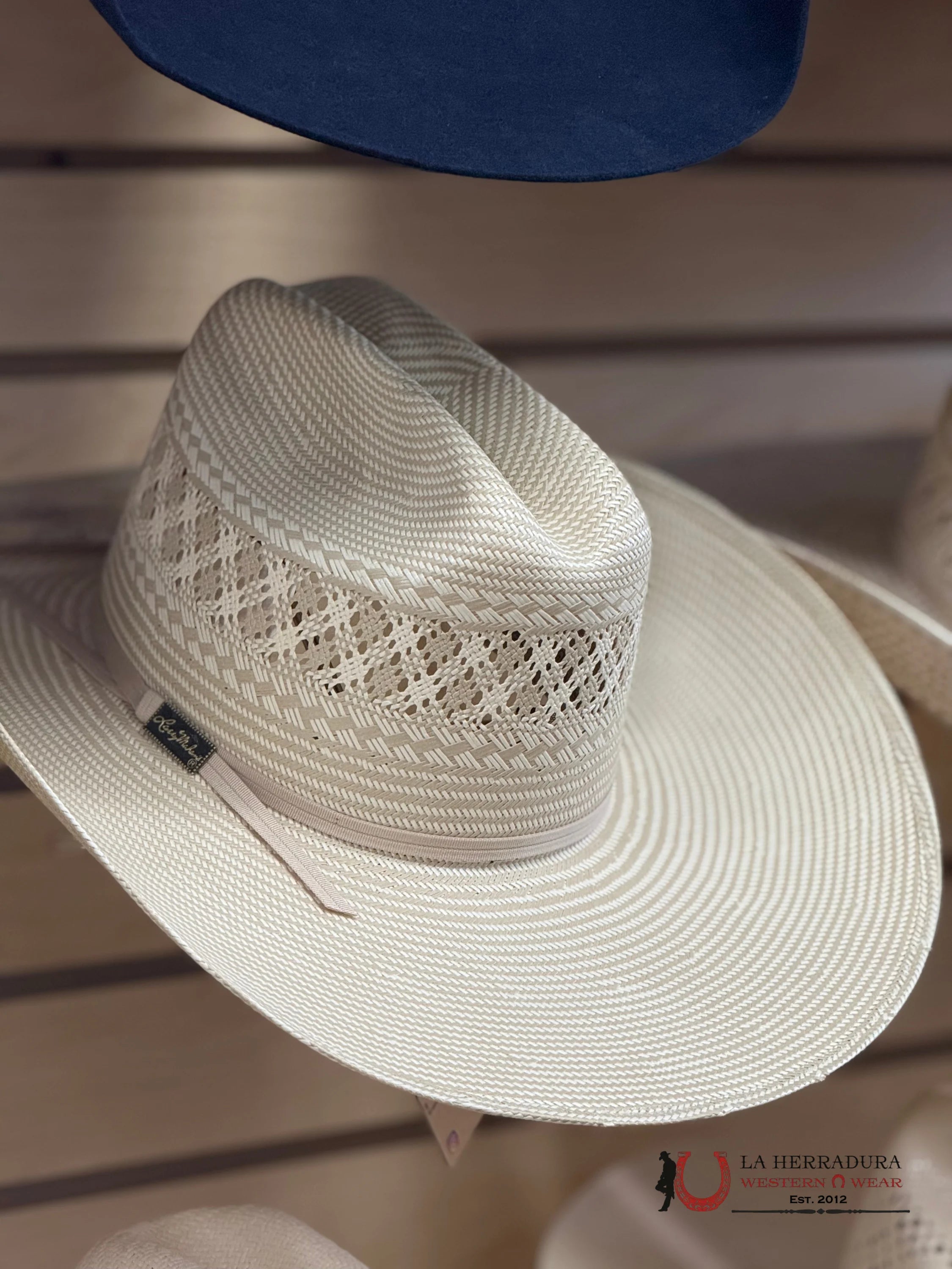 Larry Mahan 10x 42COWX Straw Hat Cowboy IVORY TEJANA