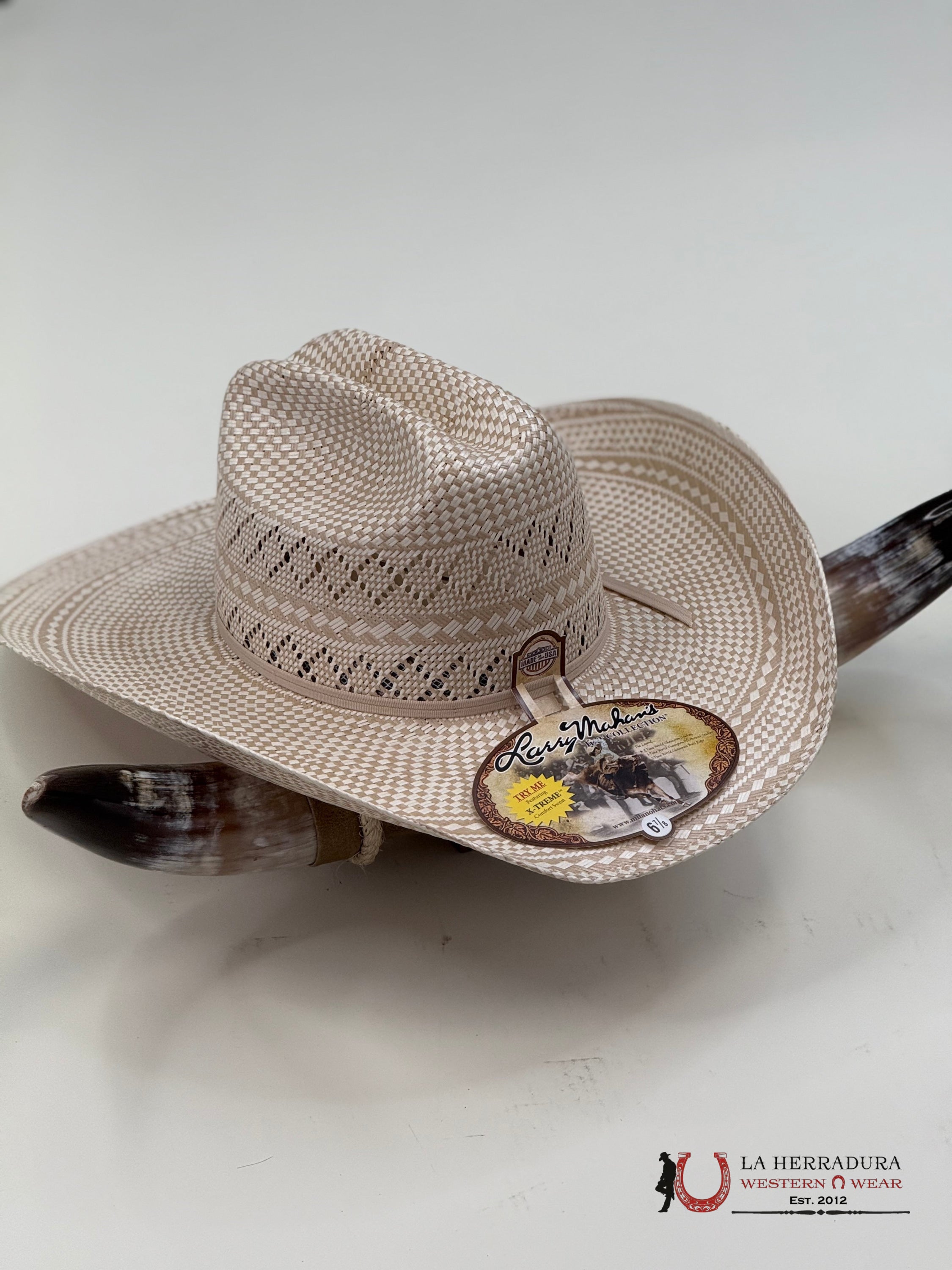 Larry Mahan Straw Hat 10x Cowboy TNIVY TEJANA