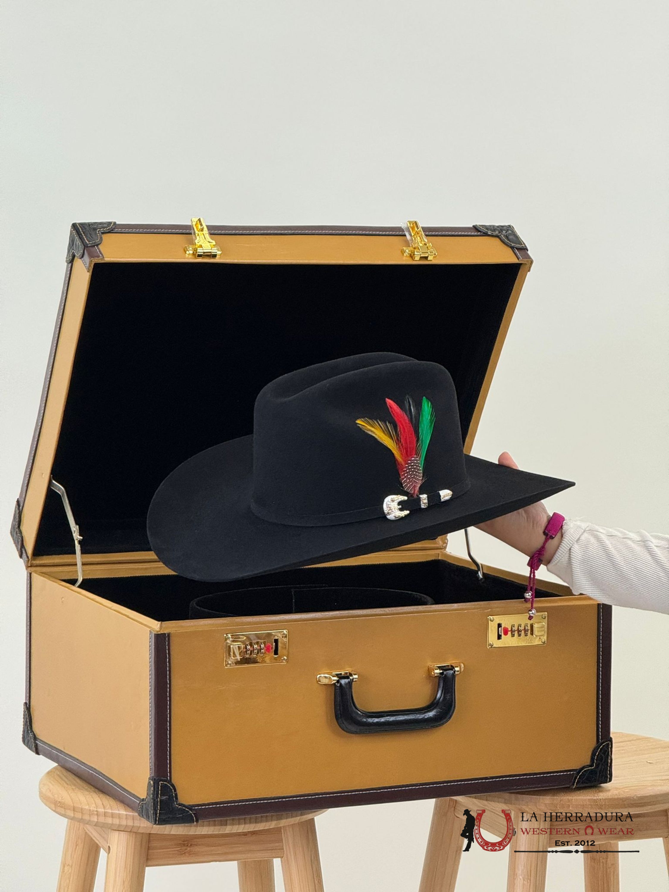 Larry Mahan´s 1000X Imperial Negro Cowboy Hat Tejana