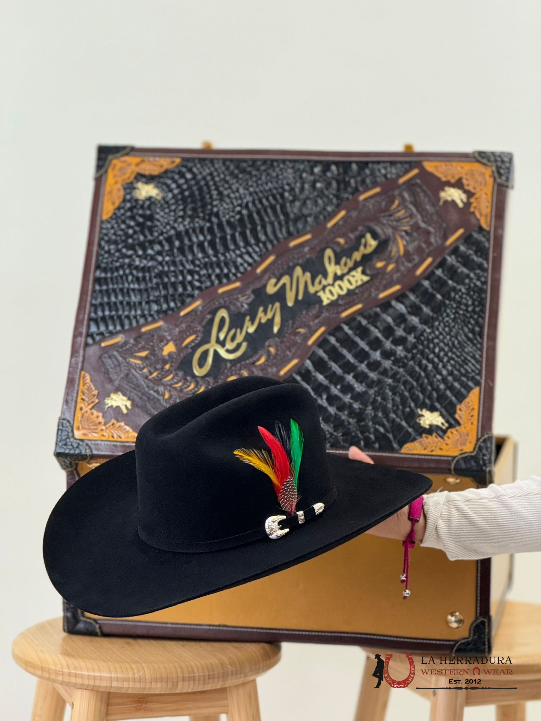 Larry Mahan´s 1000X Imperial Negro Cowboy Hat Tejana