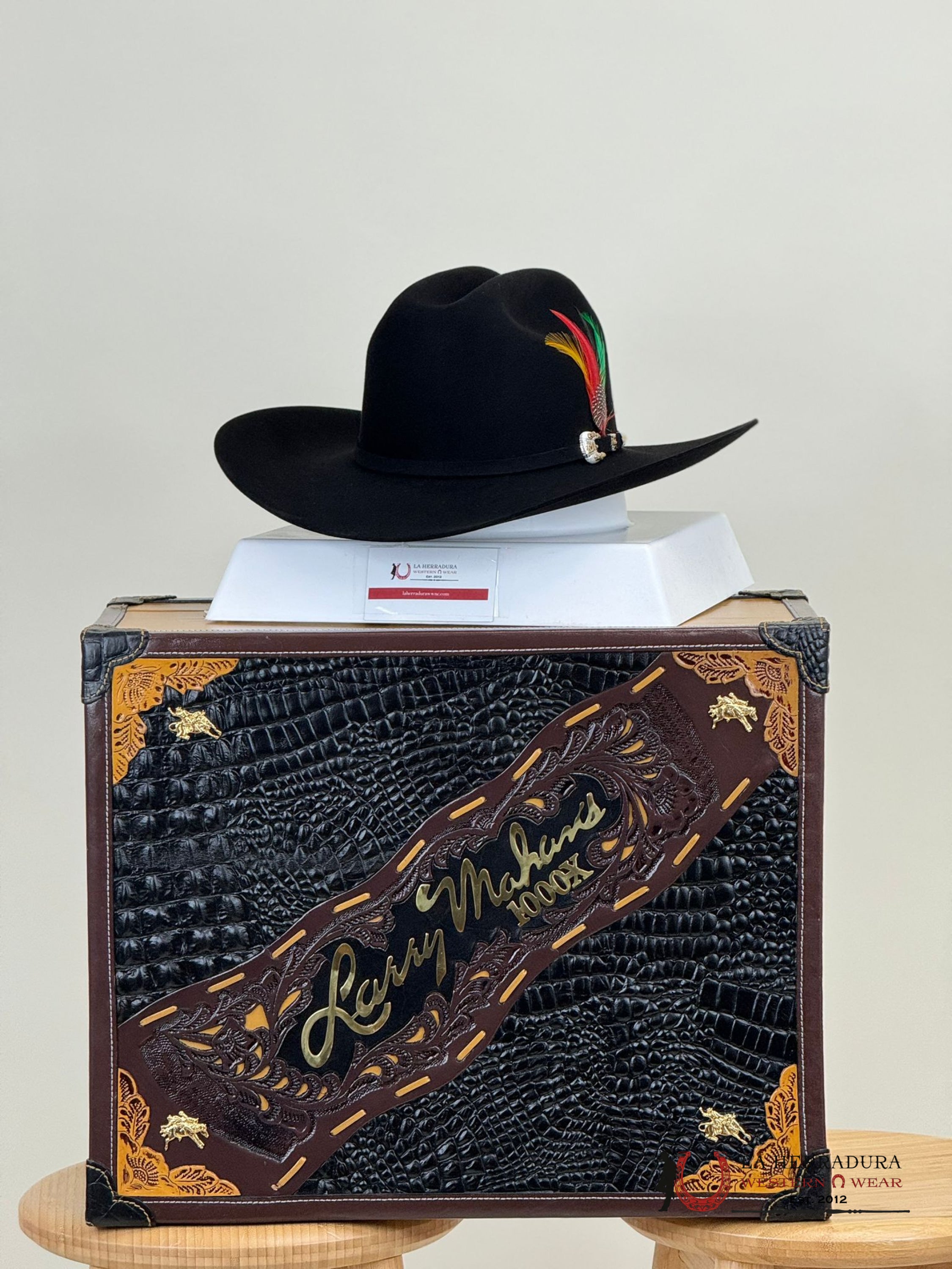 Larry Mahan´s 1000X Imperial Negro Cowboy Hat Tejana