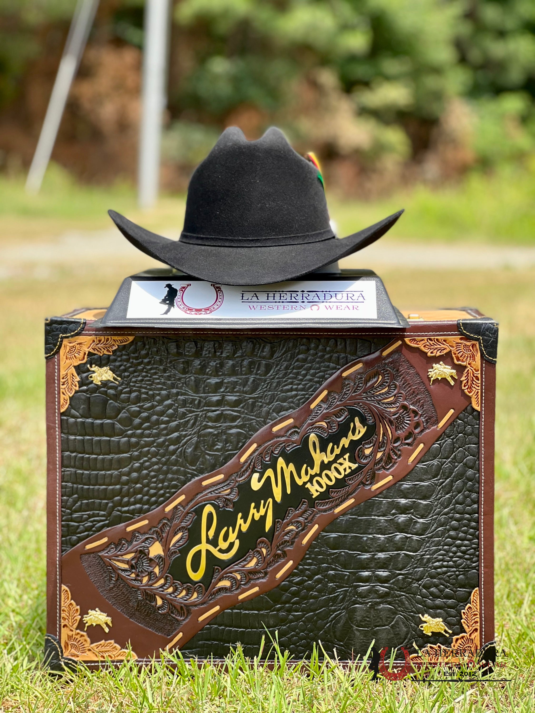 Larry Mahan´s 1000X Imperial Negro Cowboy Hat Tejana