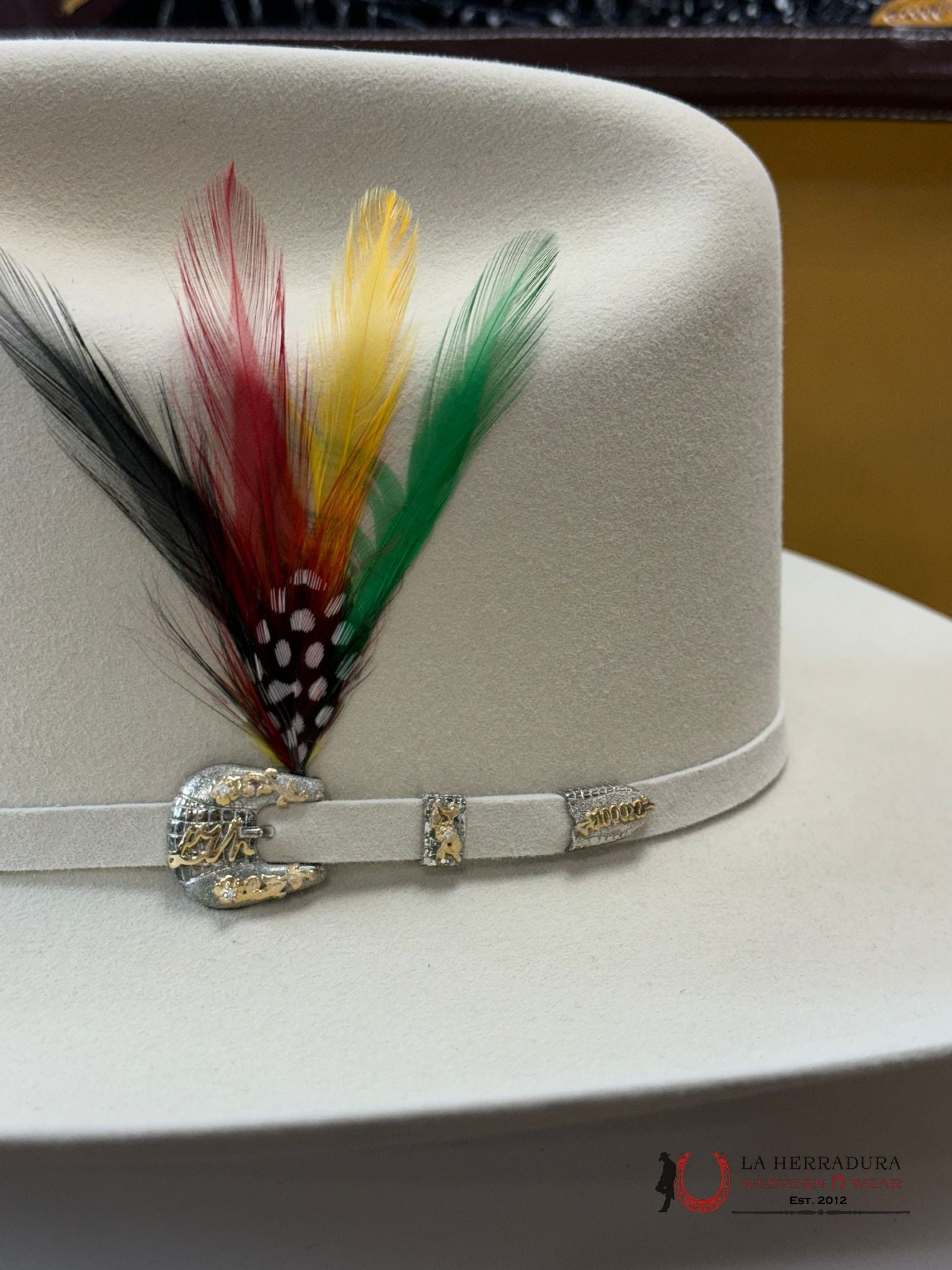 Larry Mahan´s 1000X Imperial Silver Belly Cowboy Hat Tejana