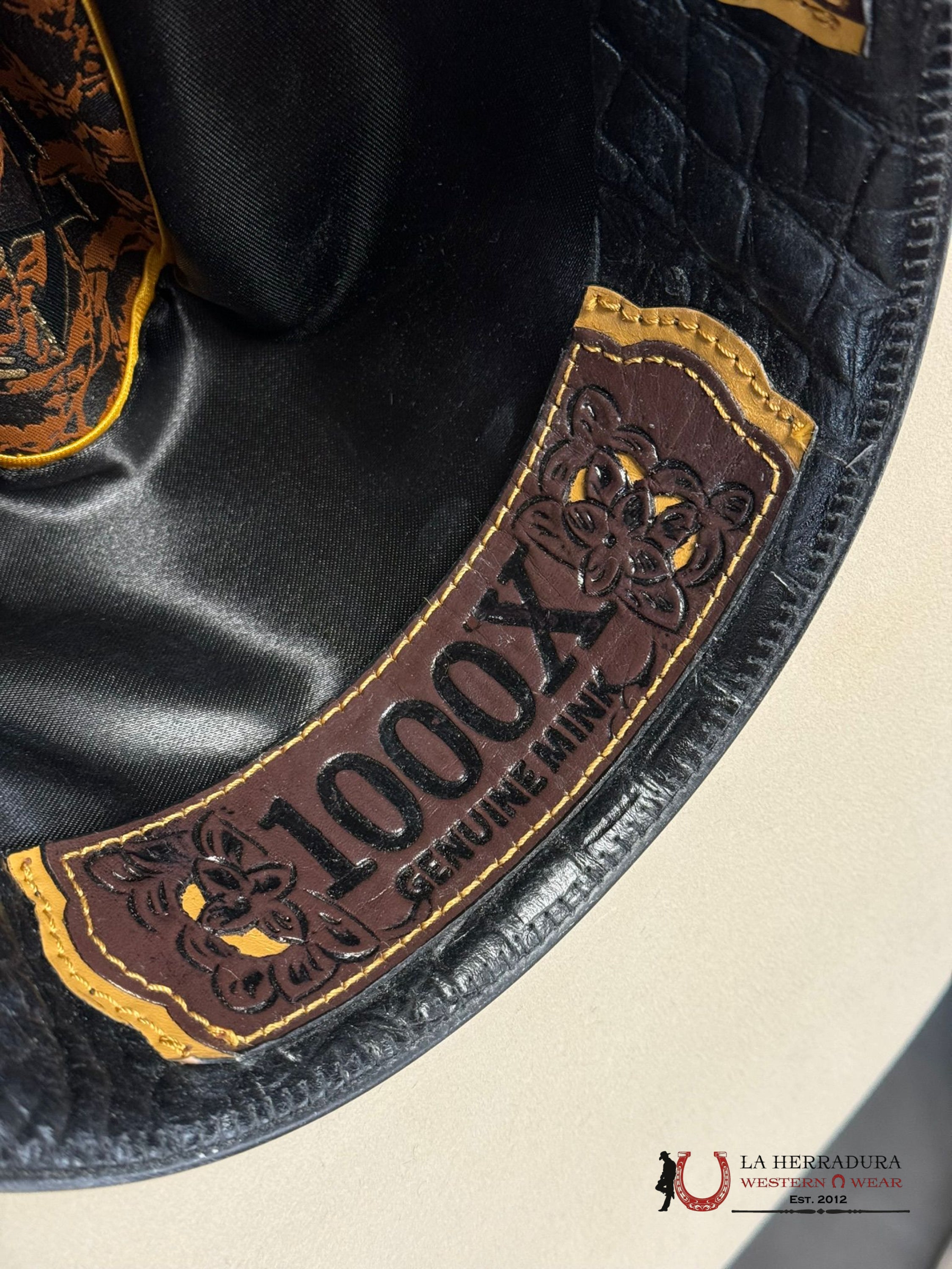 Larry Mahan´s 1000X Imperial Silver Belly Cowboy Hat Tejana