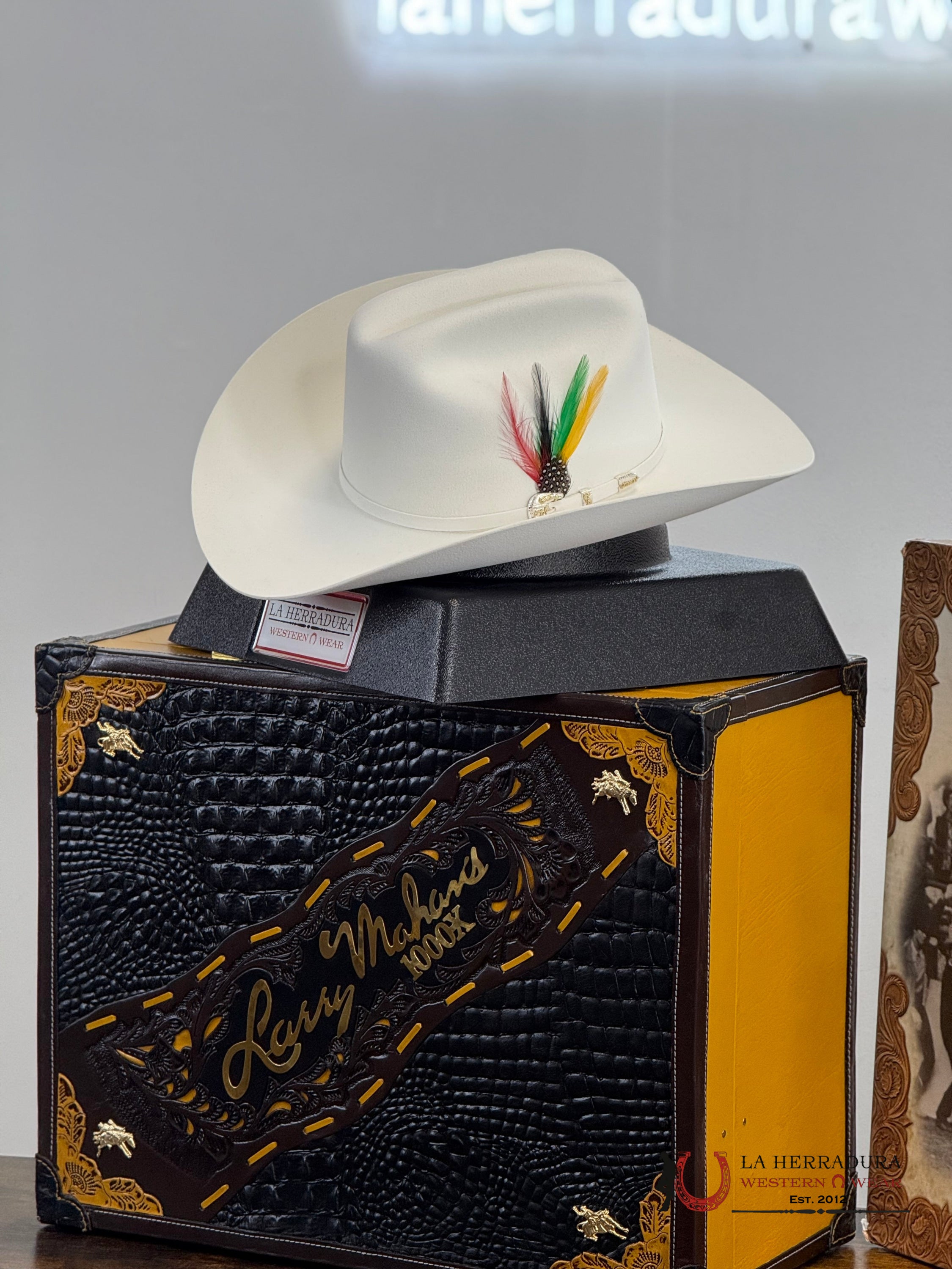 Larry Mahan´s 1000X Imperial Blanco Cowboy Hat Tejana