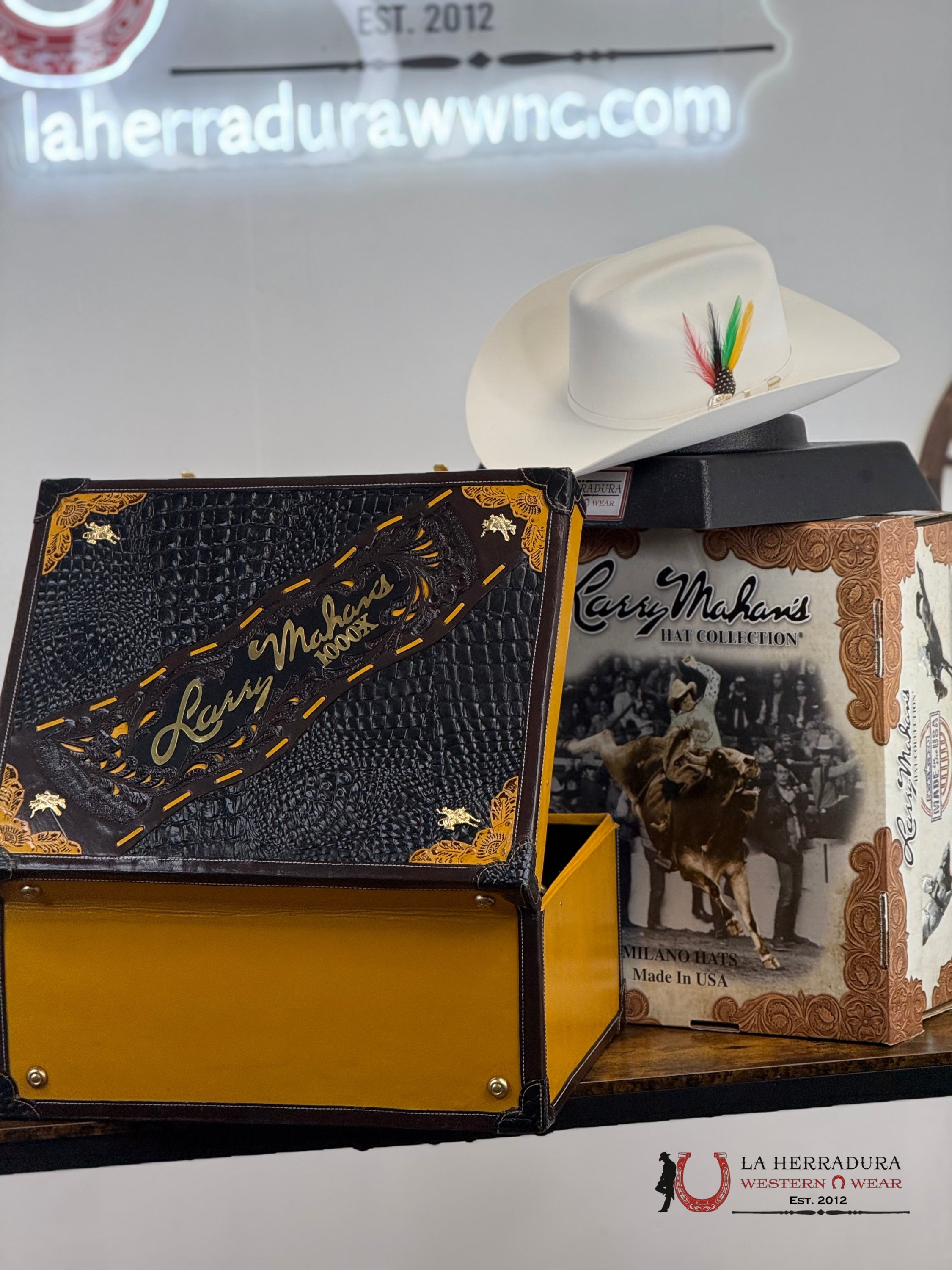 Larry Mahan´s 1000X Imperial Blanco Cowboy Hat Tejana