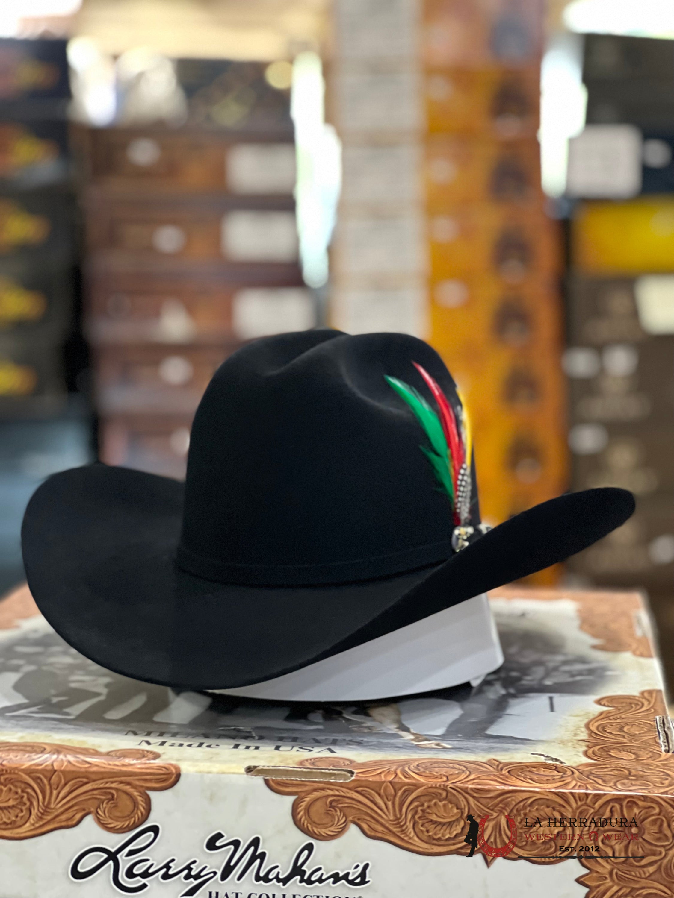 Larry Mahan´s 10X Jerarca Cowboy Hat Negro Tejana