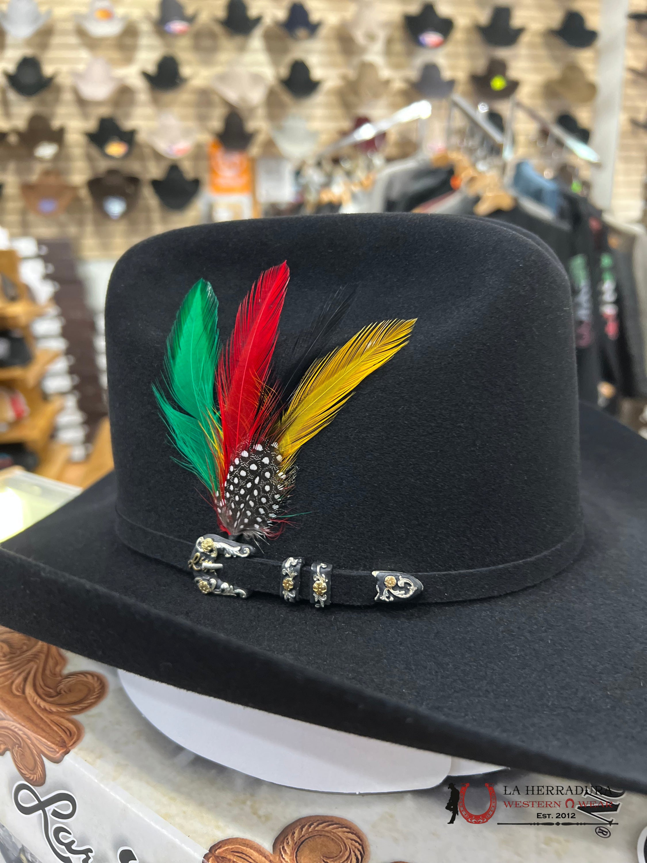 Larry Mahan´s 10X Jerarca Cowboy Hat Negro Tejana