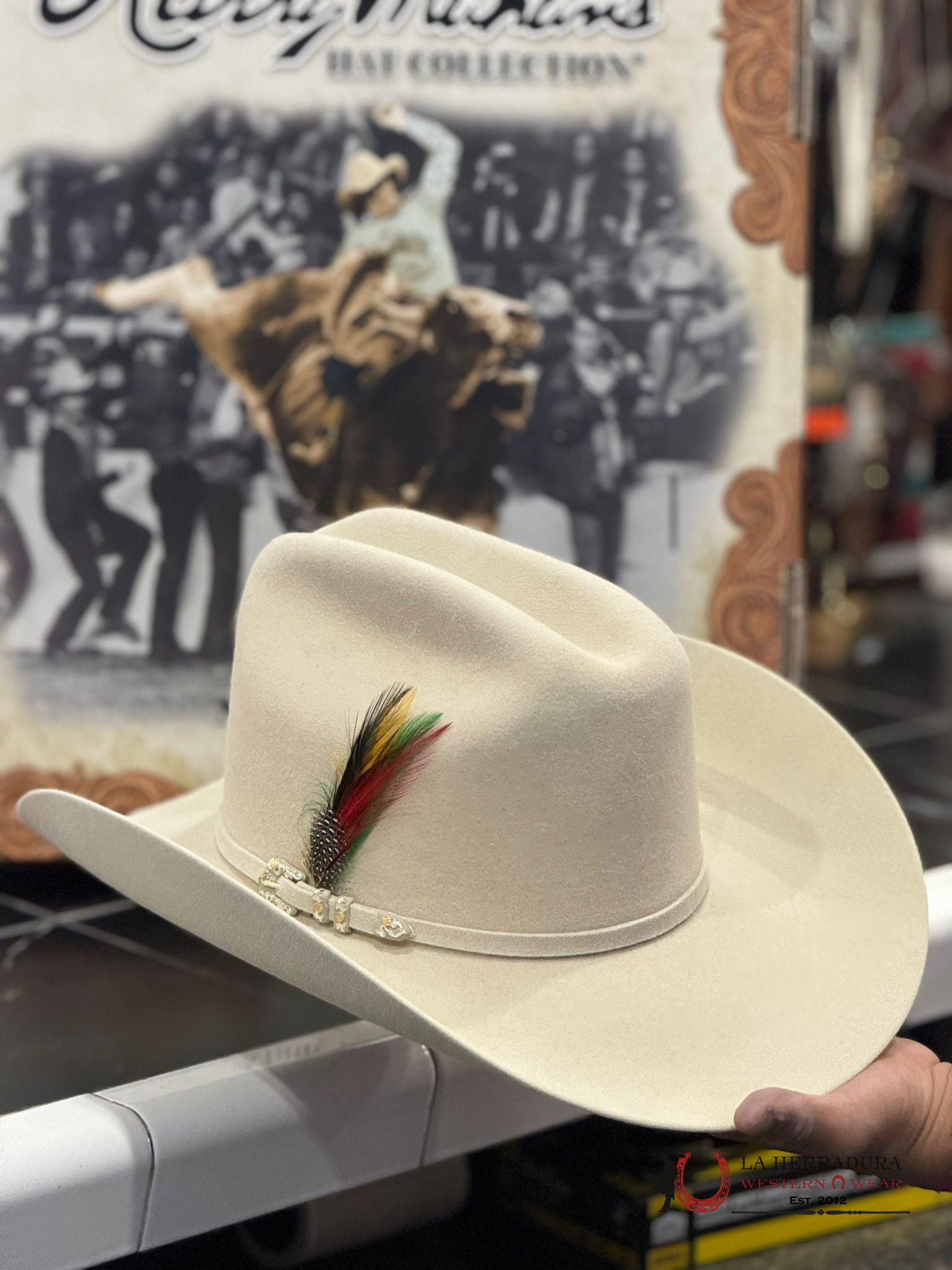 Larry Mahan´s 10X Jerarca Silver Belly Tejana