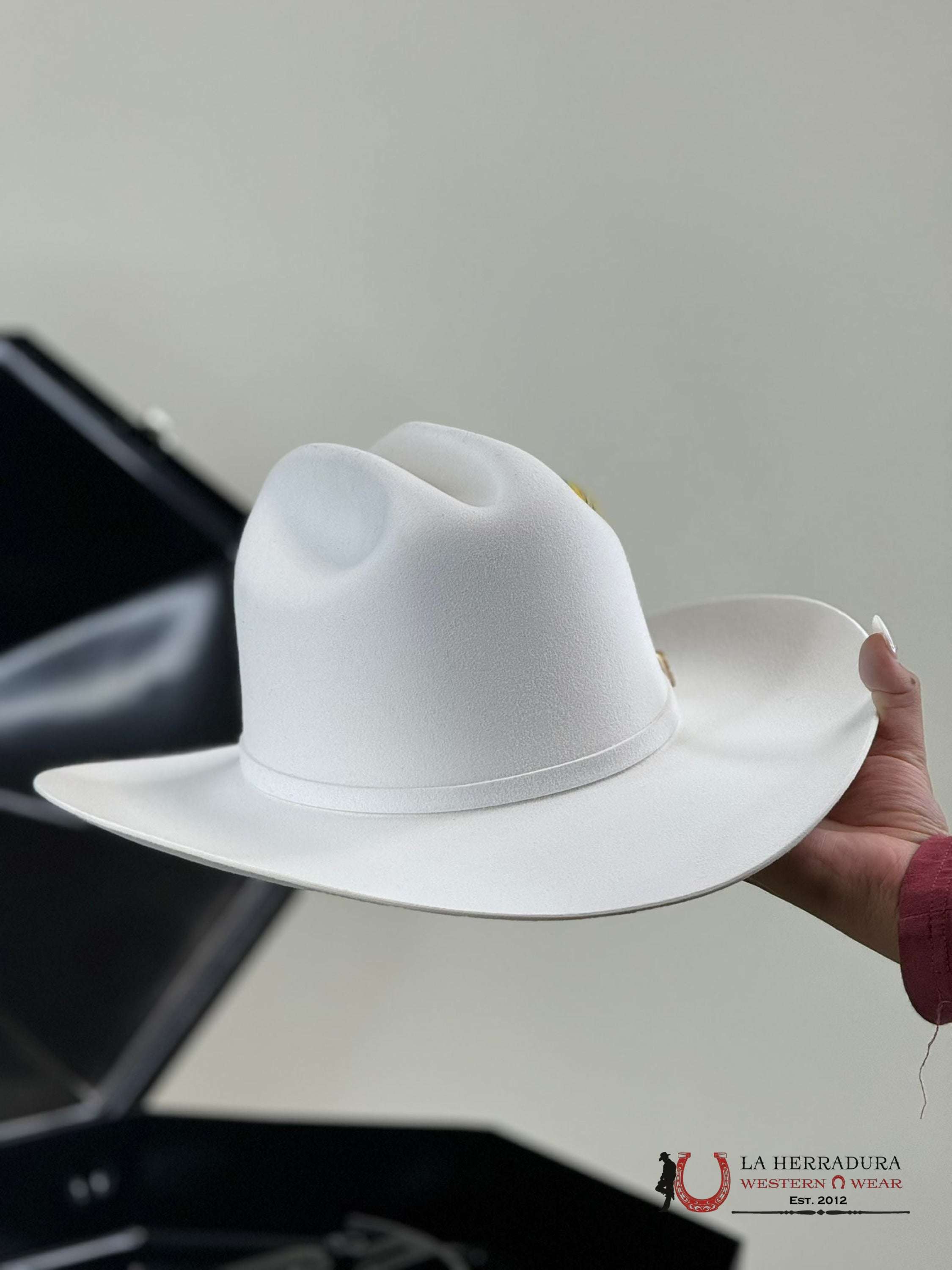 Larry Mahan´s 30X Blanco Opulento Cowboy Hat Tejana