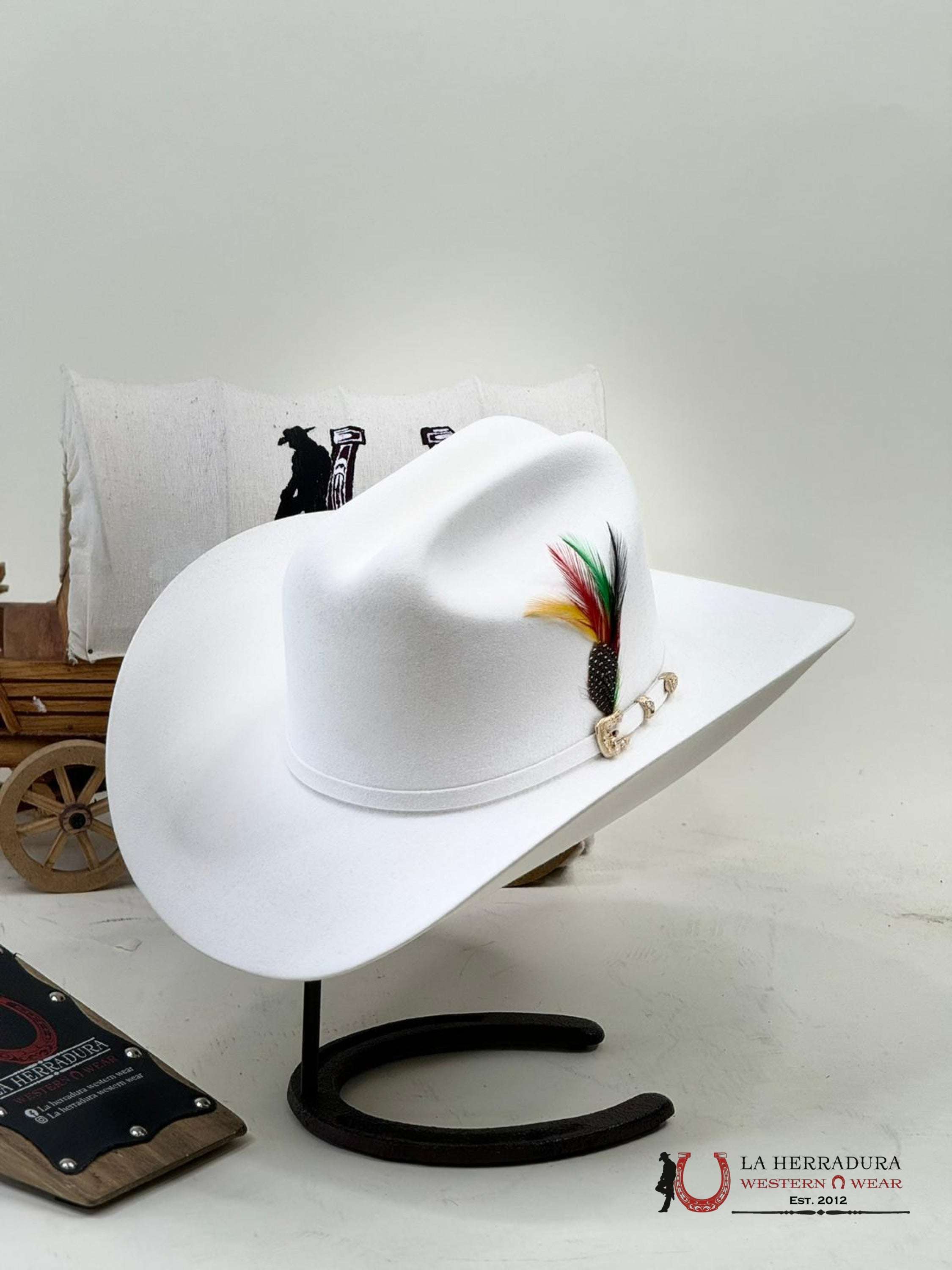 Larry Mahan´s 30X Blanco Opulento Cowboy Hat Tejana