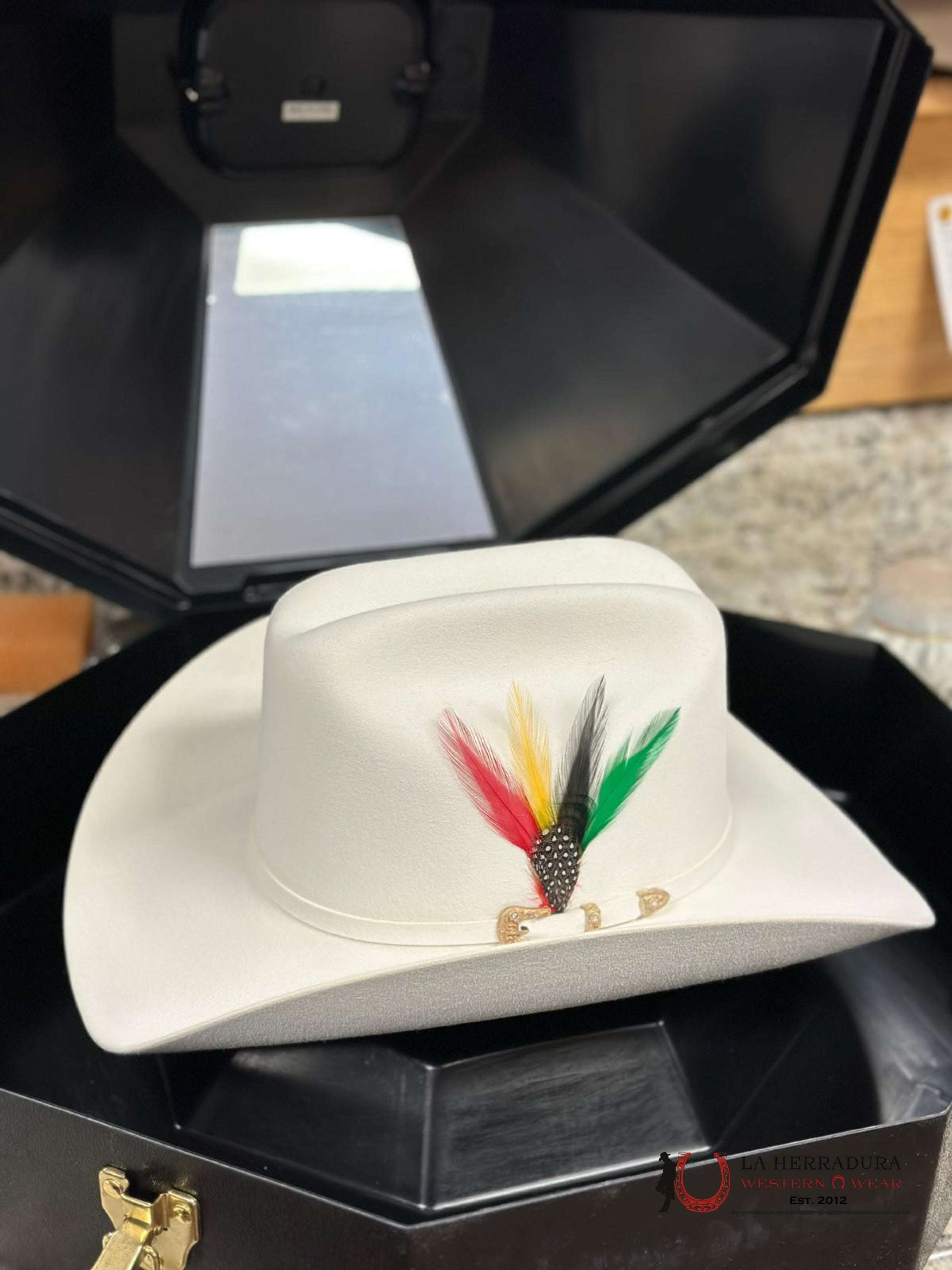 Larry Mahan´s 30X Blanco Opulento Cowboy Hat Tejana