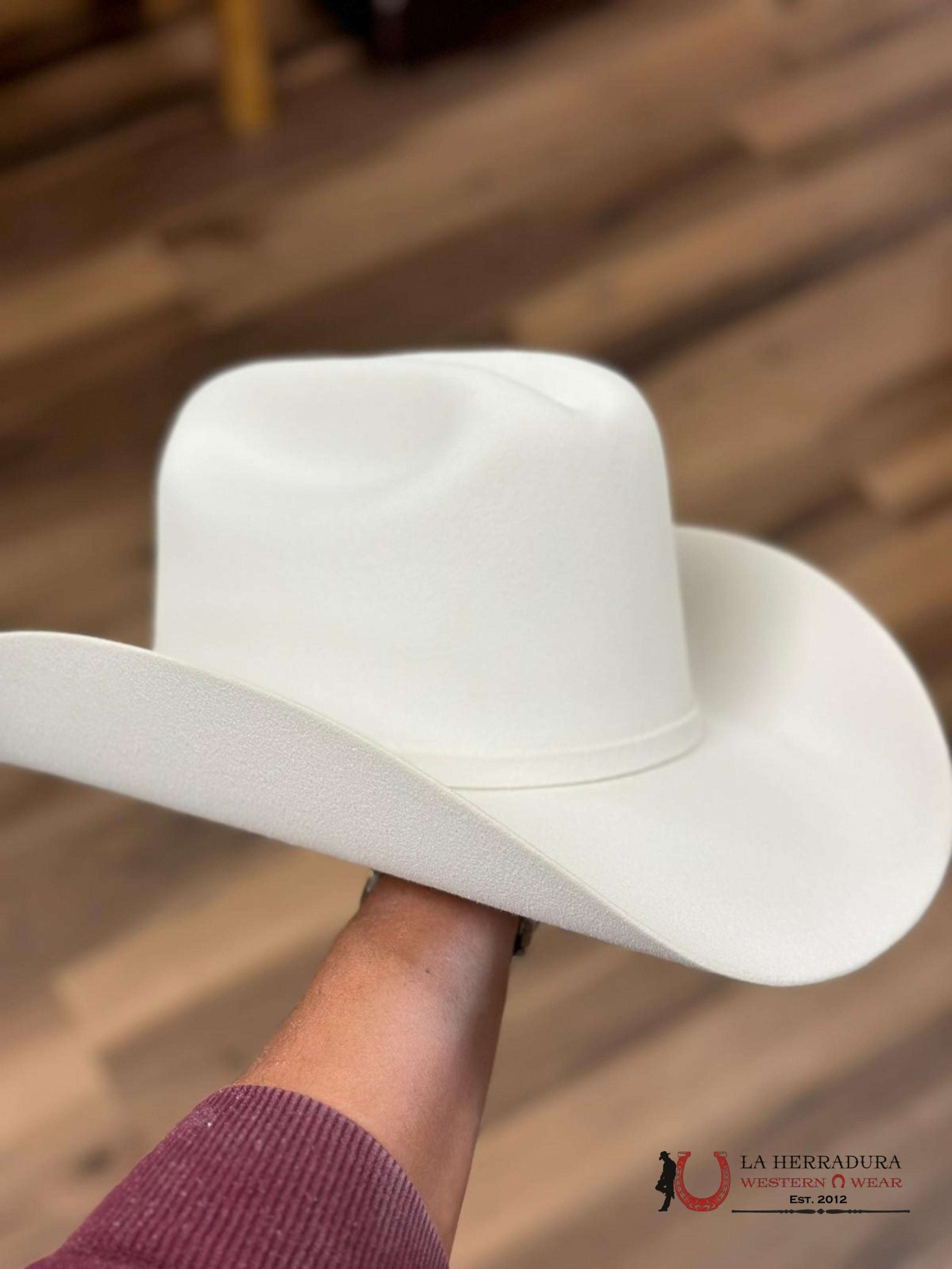 Larry Mahan´s 30X Blanco Opulento Cowboy Hat Tejana