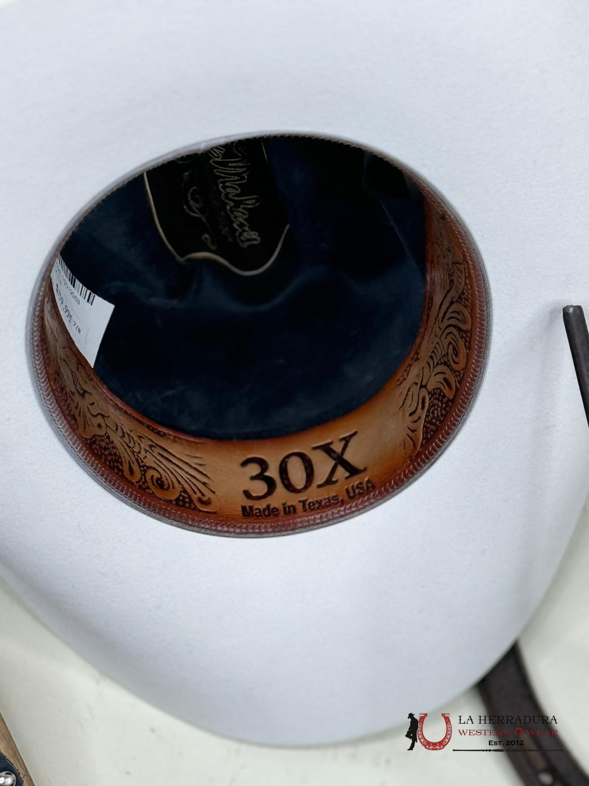 Larry Mahan´s 30X Blanco Opulento Cowboy Hat Tejana
