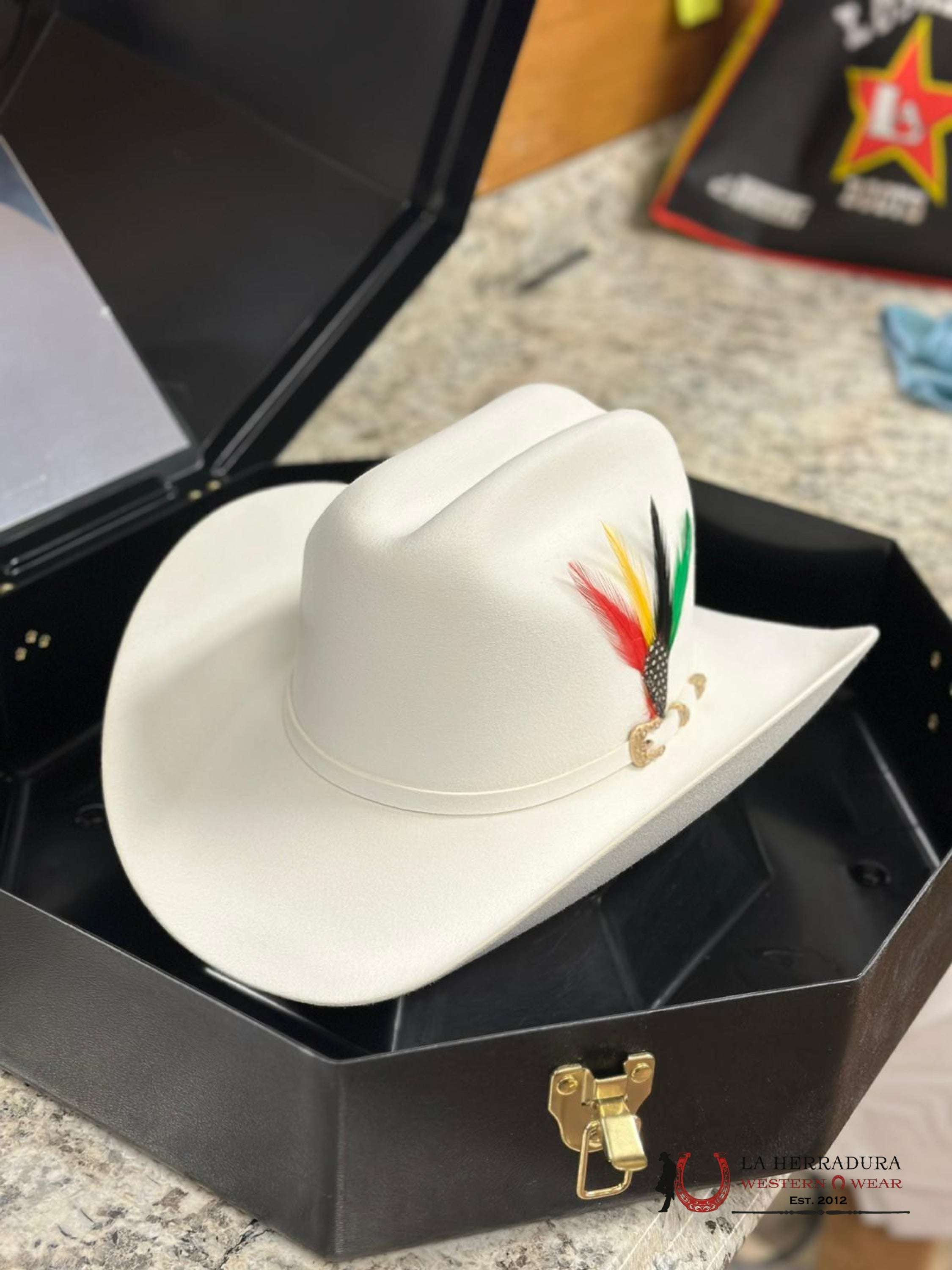 Larry Mahan´s 30X Blanco Opulento Cowboy Hat Tejana
