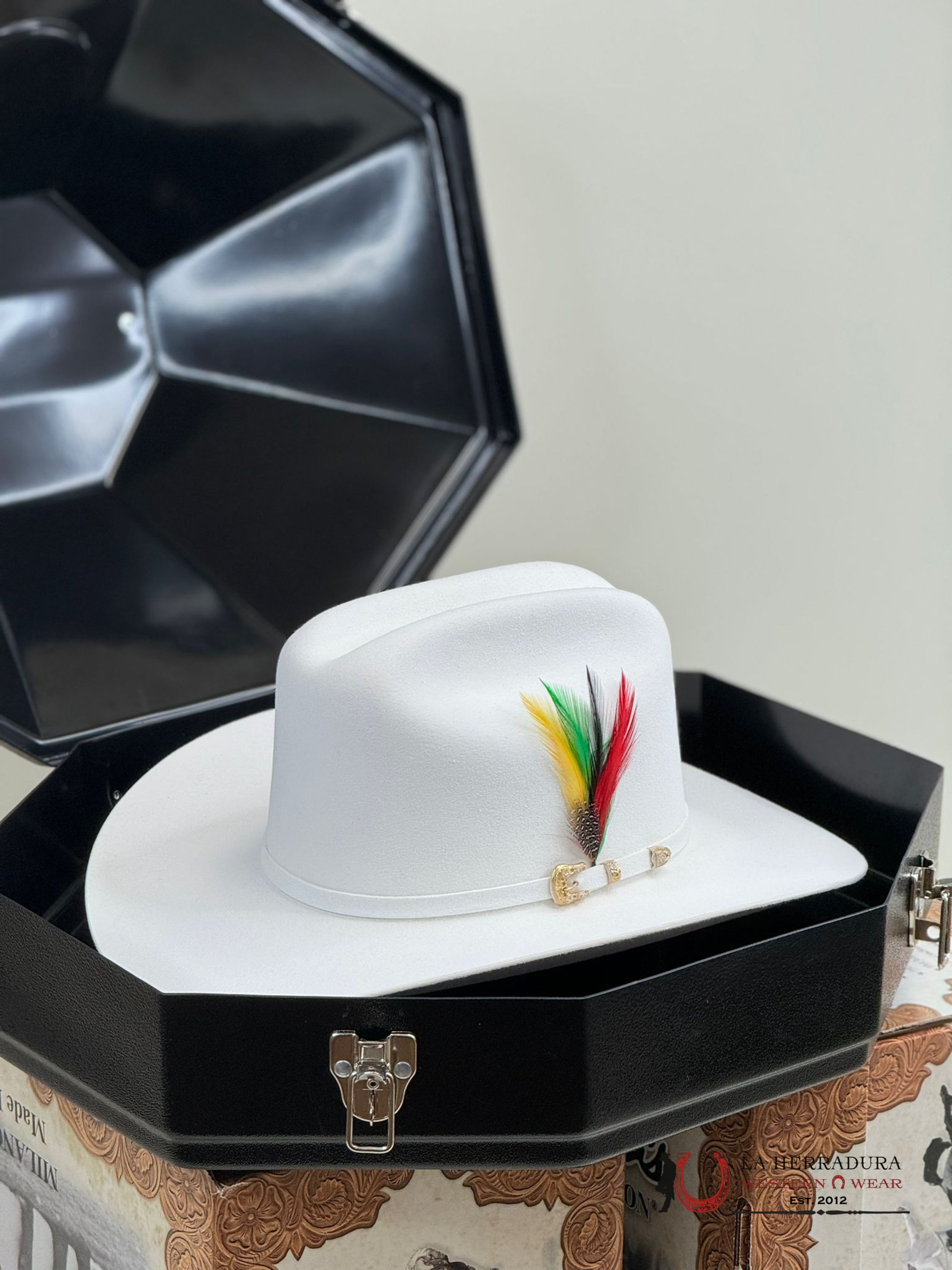 Larry Mahan´s 30X Blanco Opulento Cowboy Hat Tejana