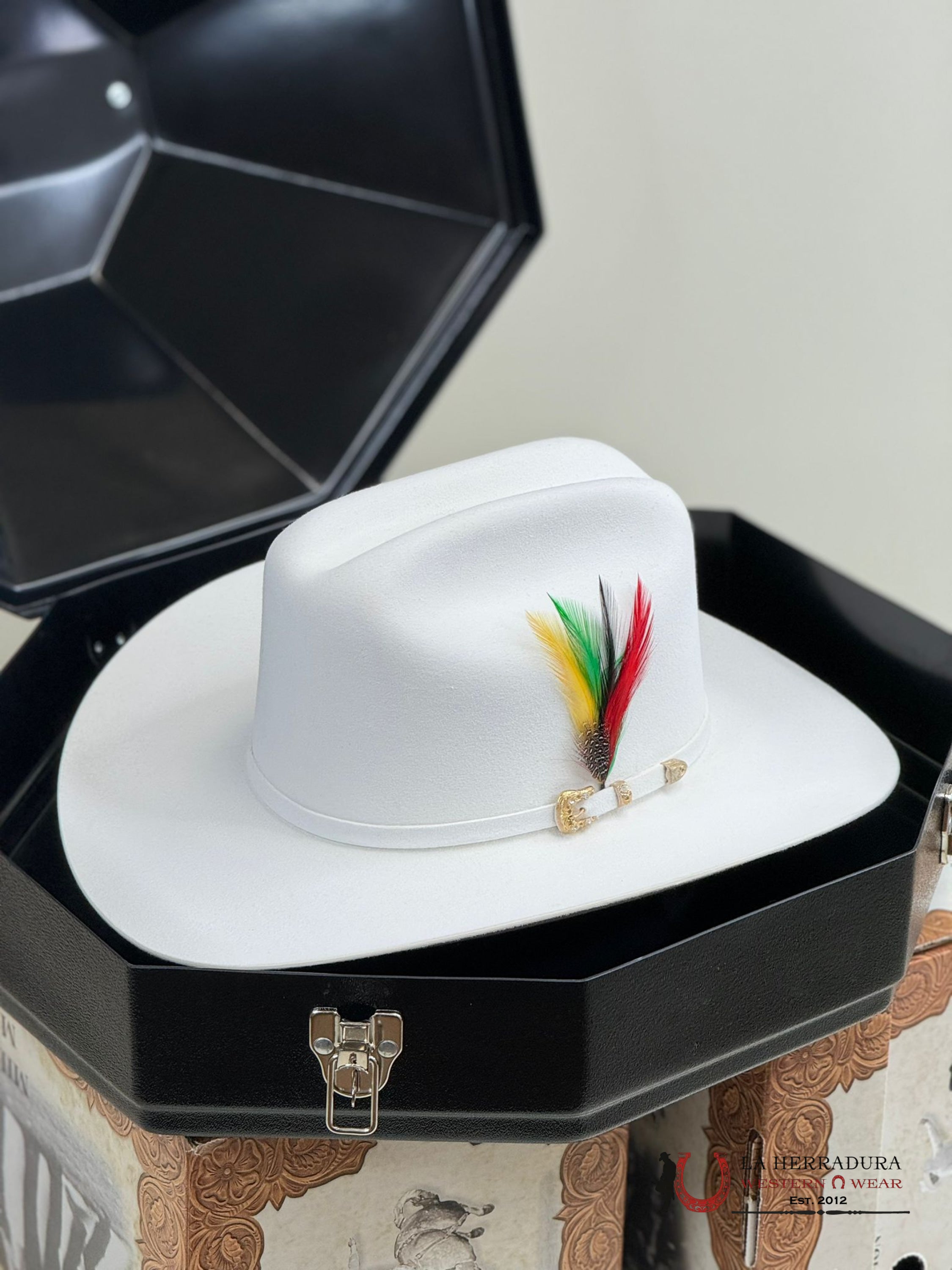 Larry Mahan´s 30X Blanco Opulento Cowboy Hat Tejana