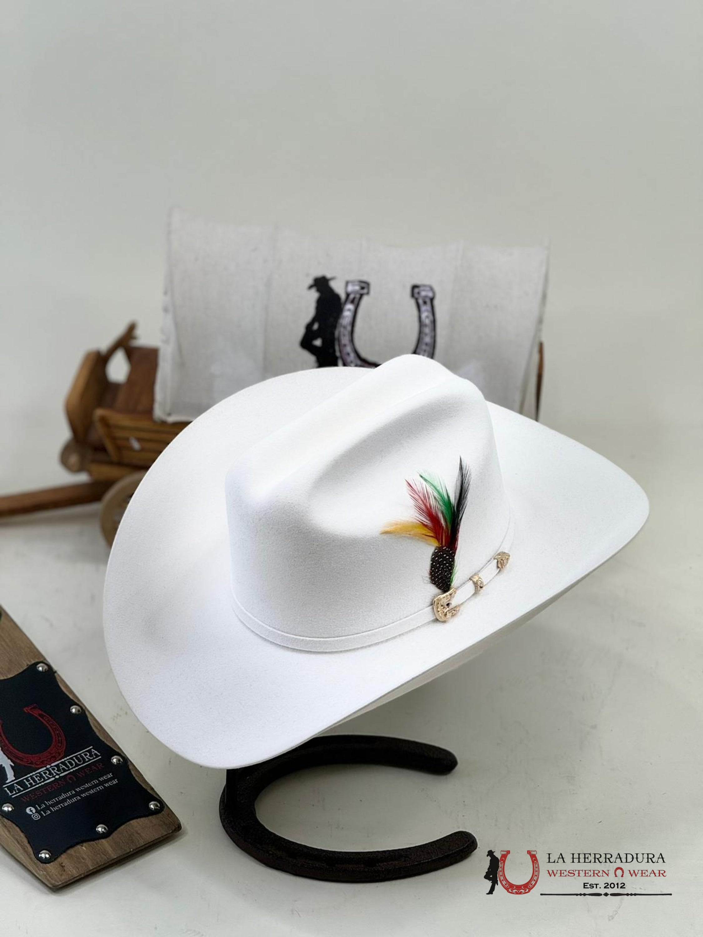 Larry Mahan´s 30X Blanco Opulento Cowboy Hat Tejana
