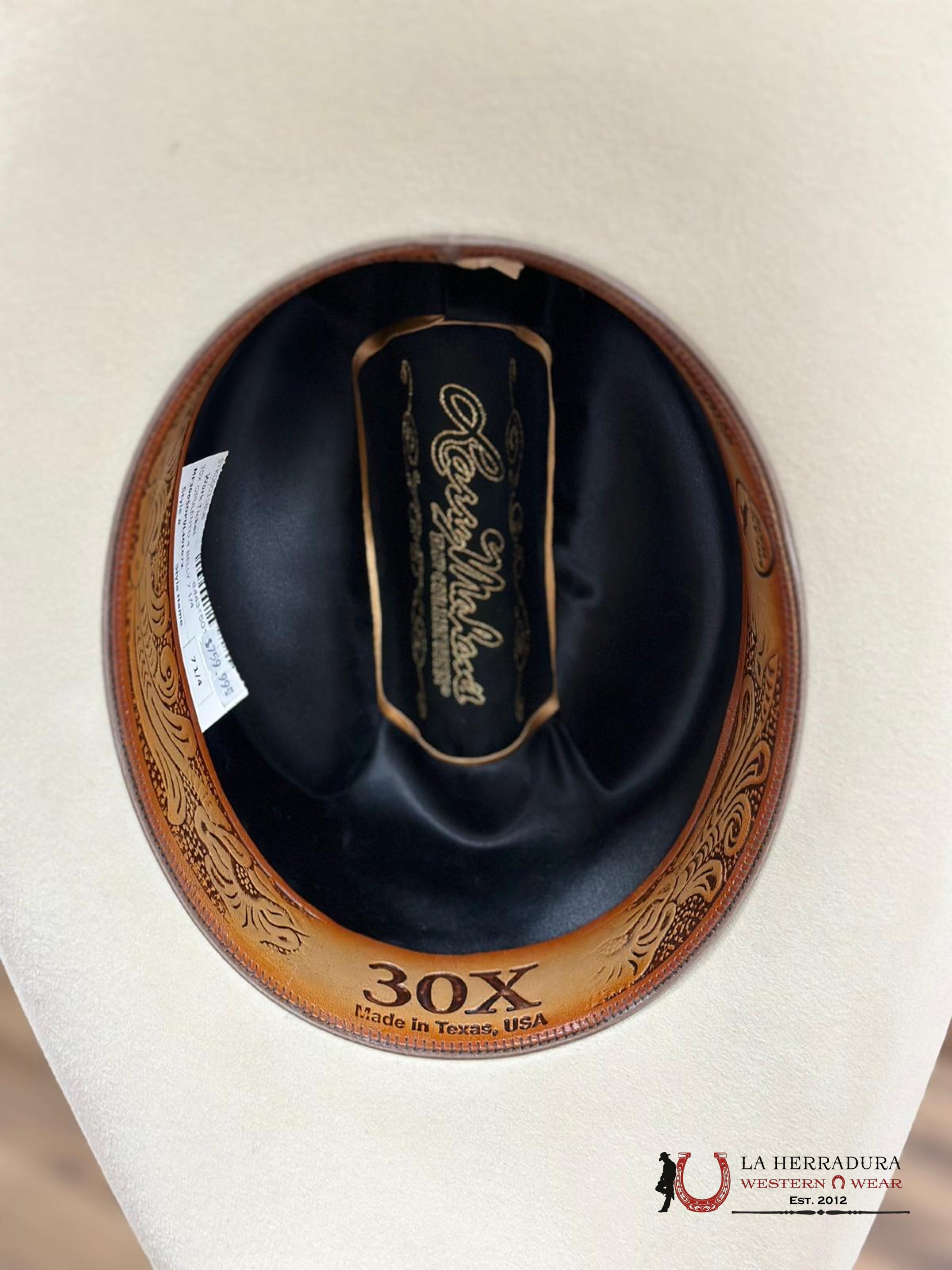 Larry Mahan´s 30X Cowboy Hat Silver Belly Tejana