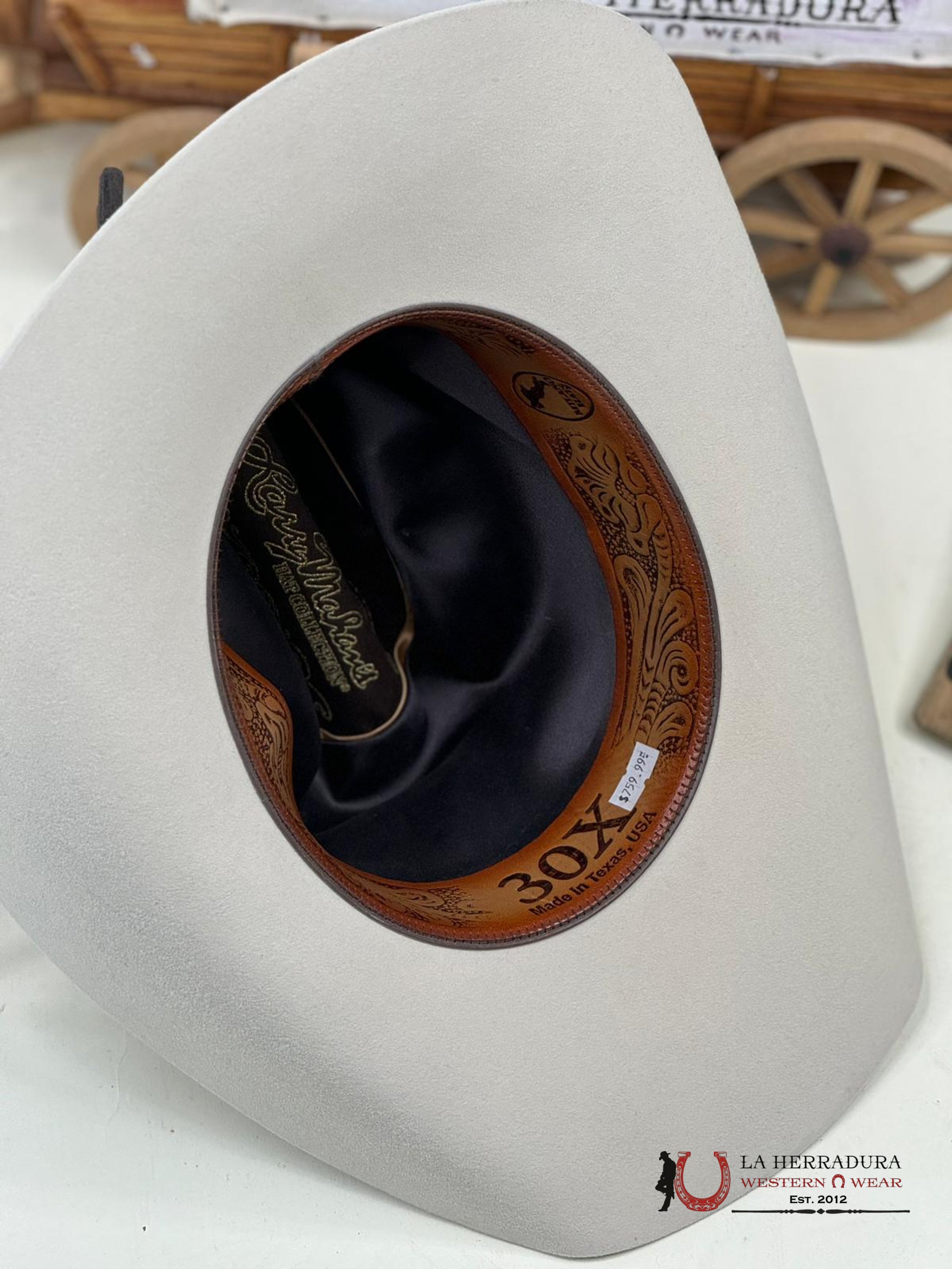 Larry Mahan´s 30X Cowboy Hat Silver Belly Tejana