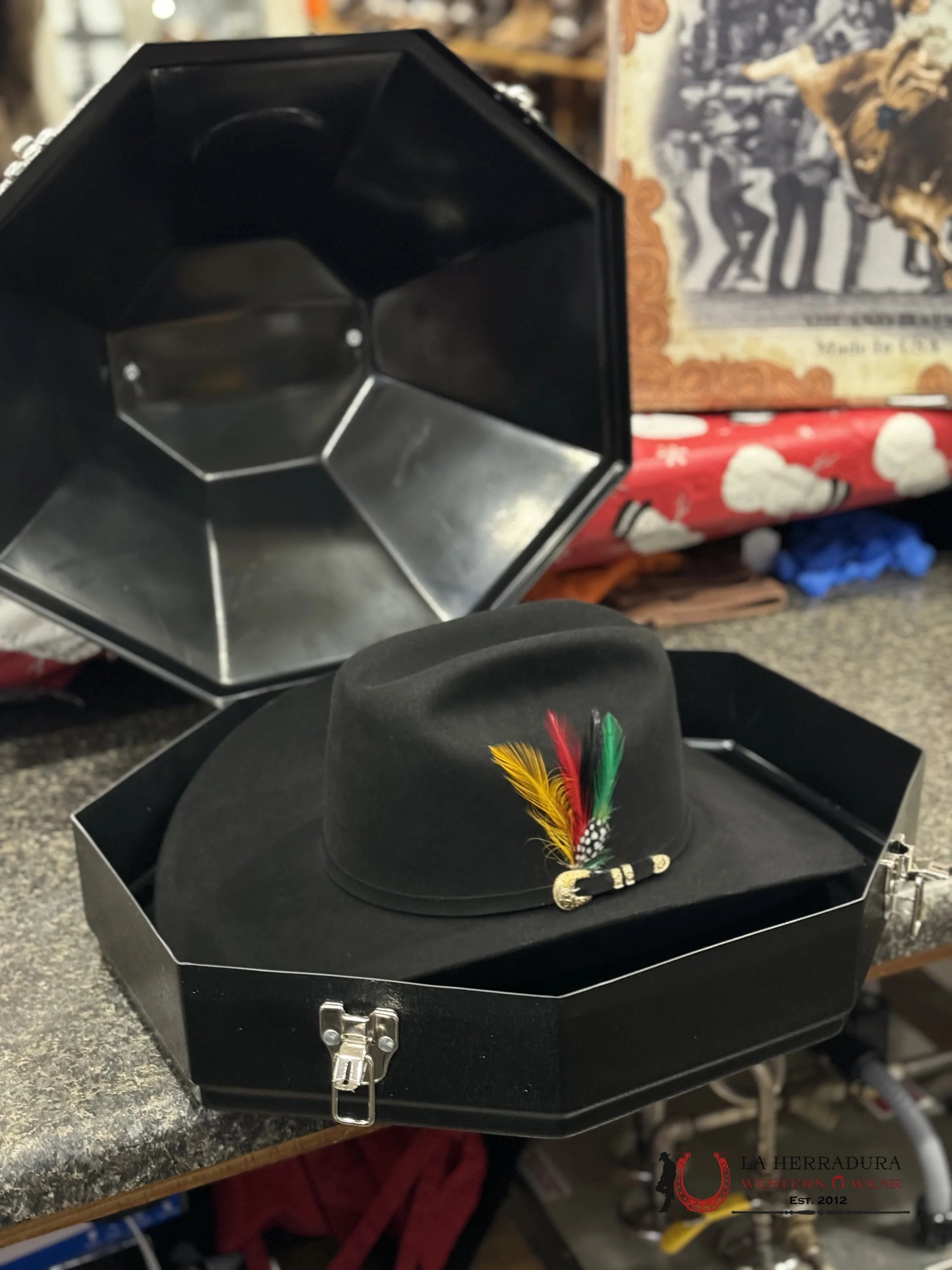 Larry Mahan´s 500X Superior Cowboy Hat Negro Tejana