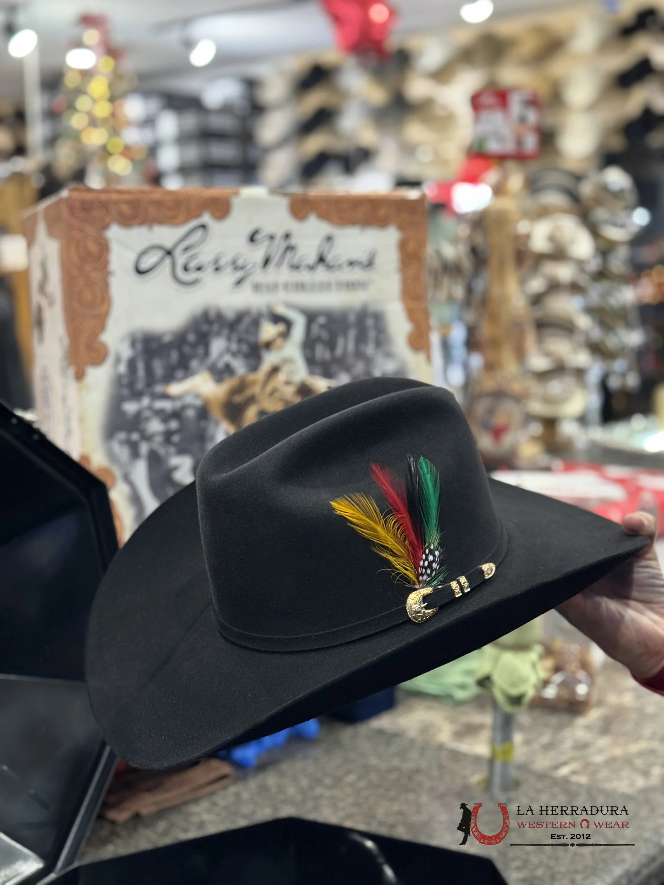 Larry Mahan´s 500X Superior Cowboy Hat Negro Tejana