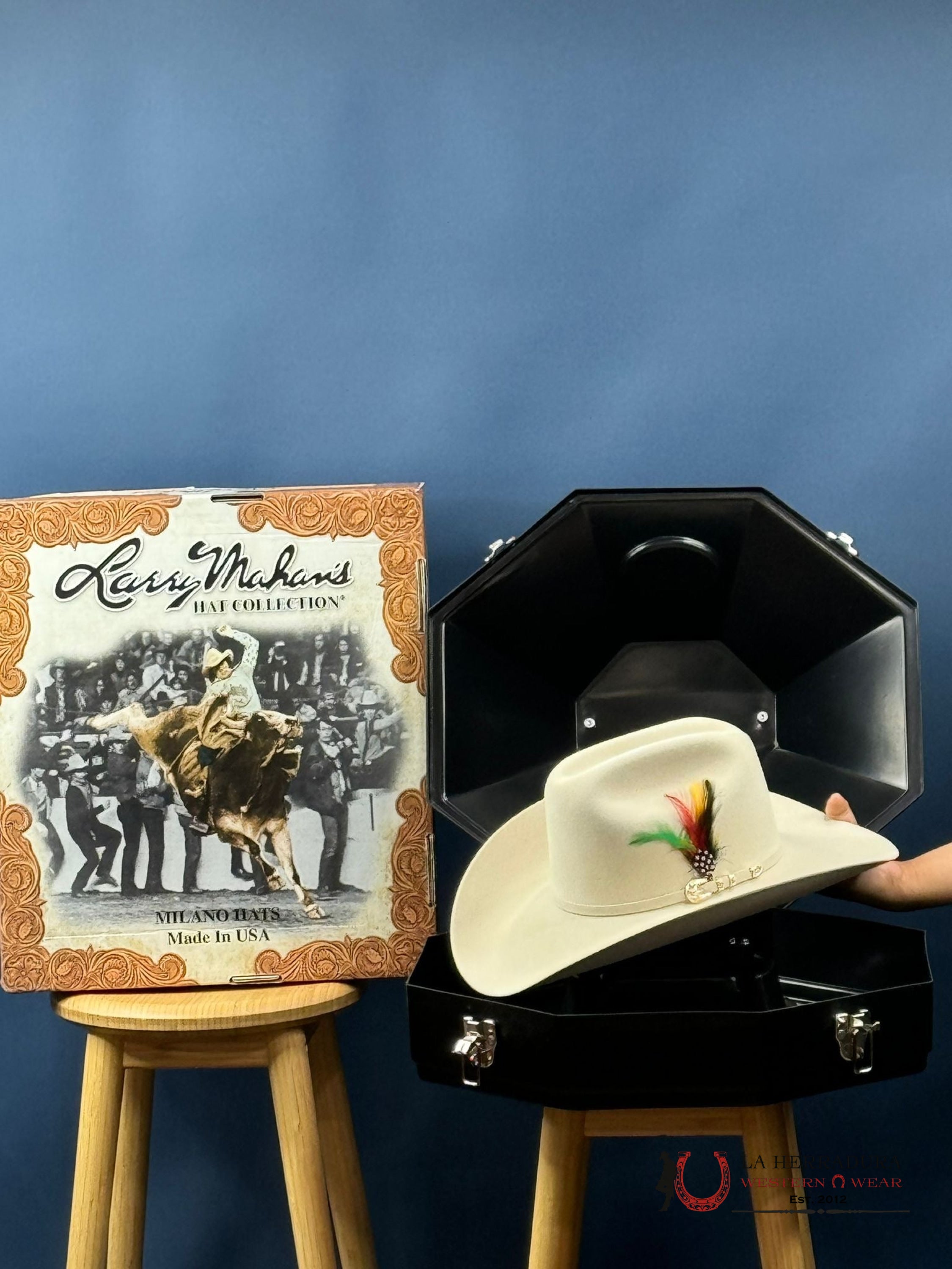 Larry Mahan´s 500X Superior Cowboy Hat Silver Belly Tejana