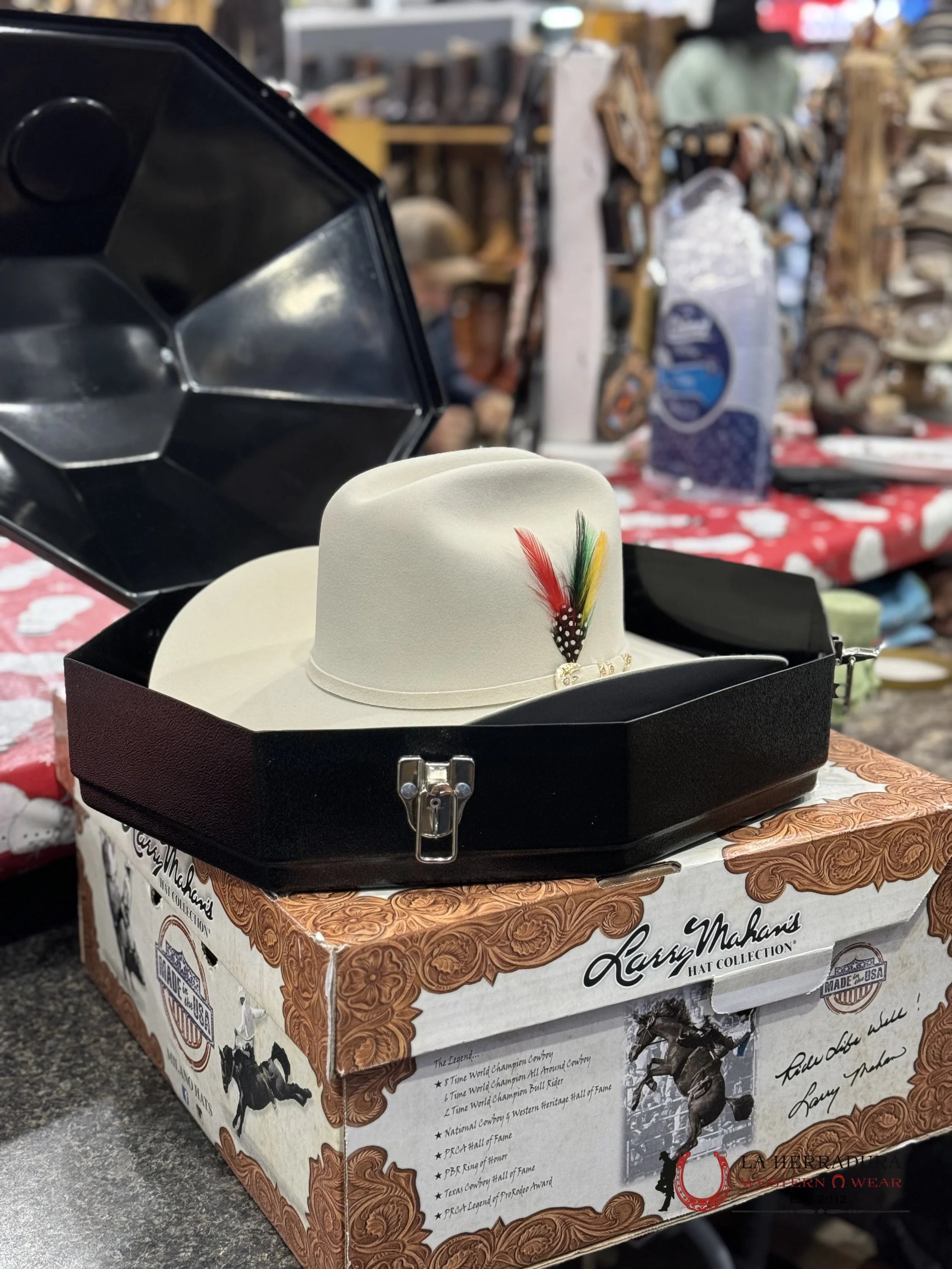 Larry Mahan´s 500X Superior Cowboy Hat Silver Belly Tejana