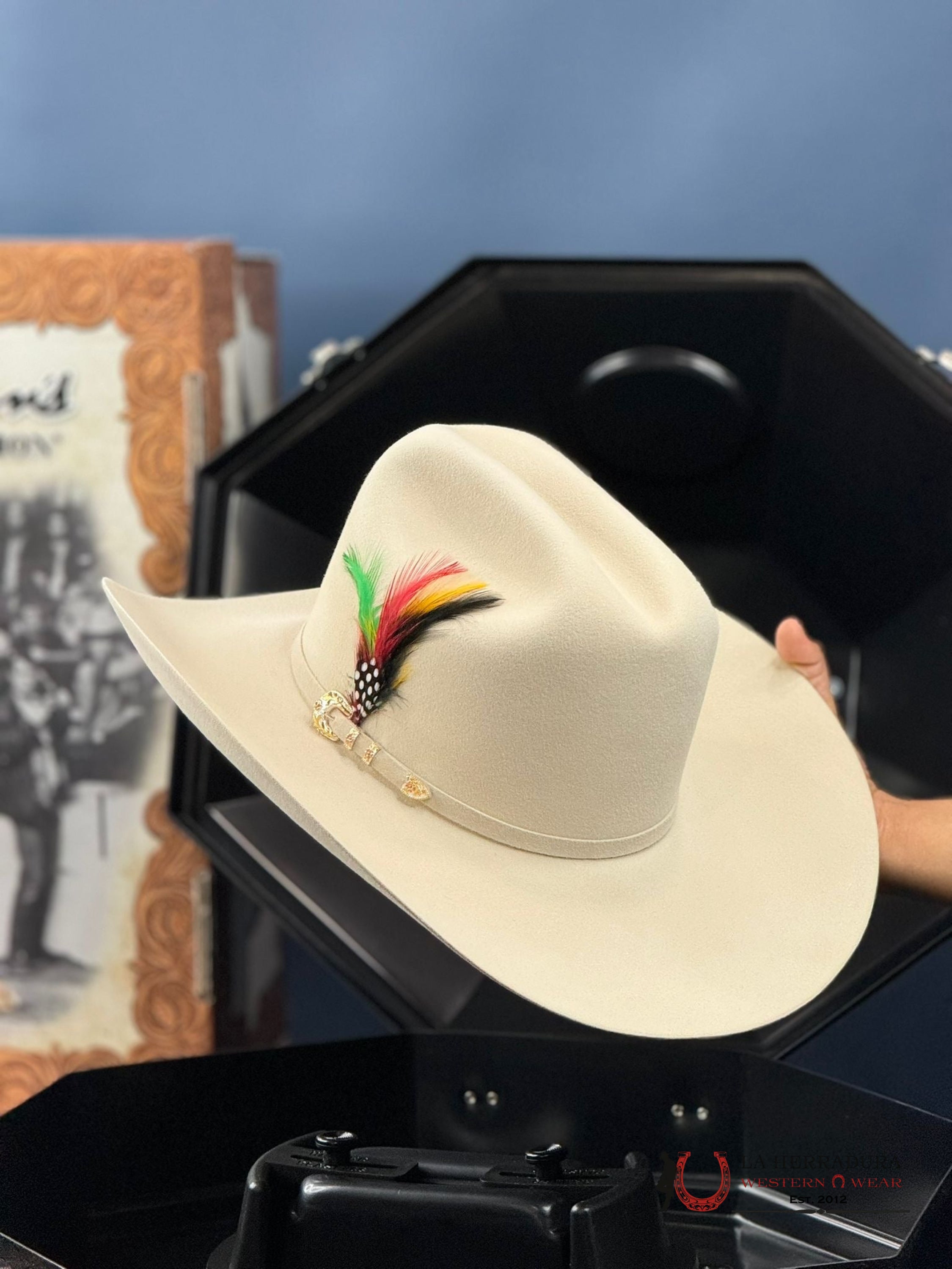 Larry Mahan´s 500X Superior Cowboy Hat Silver Belly Tejana