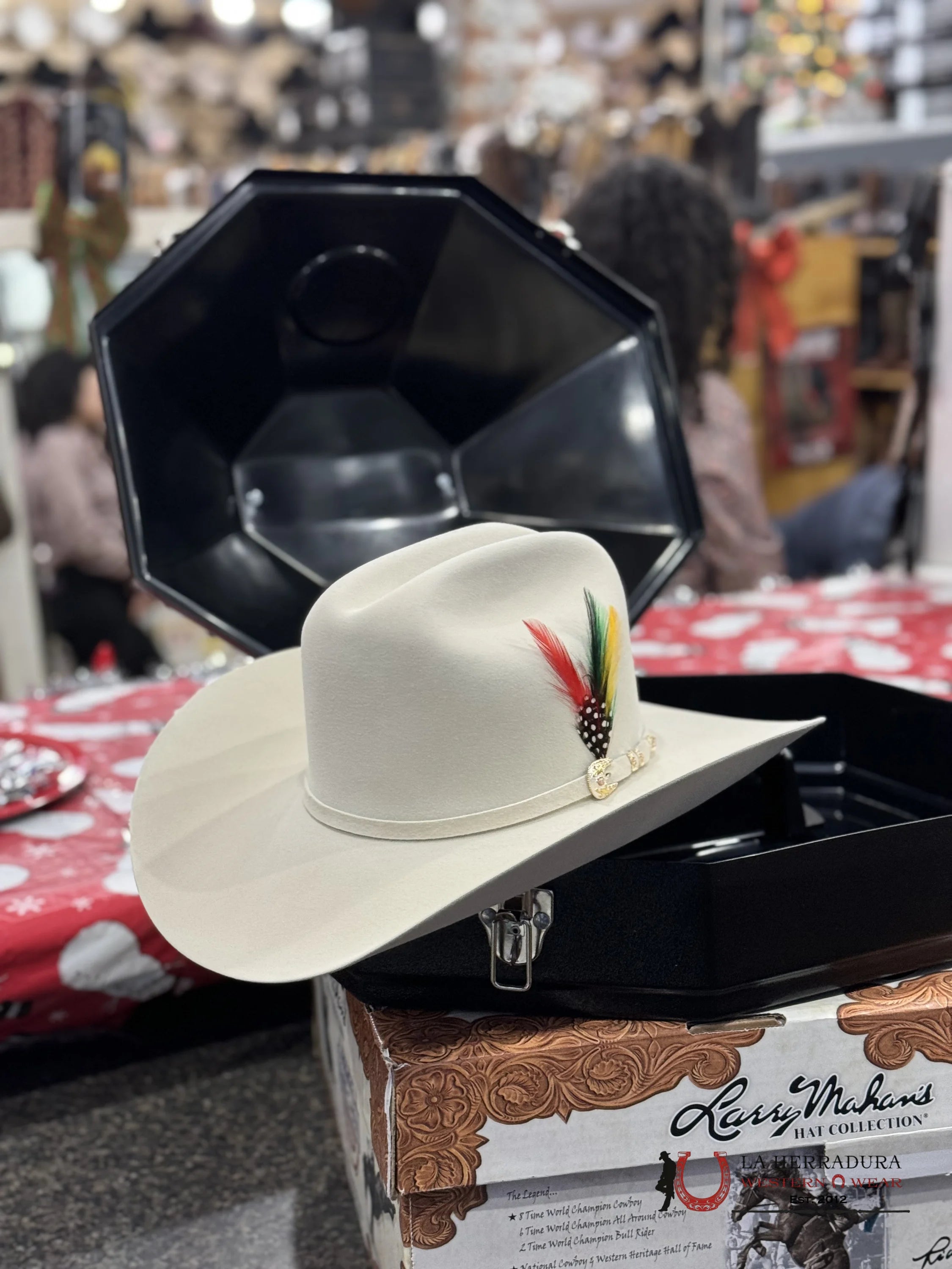 Larry Mahan´s 500X Superior Cowboy Hat Silver Belly Tejana