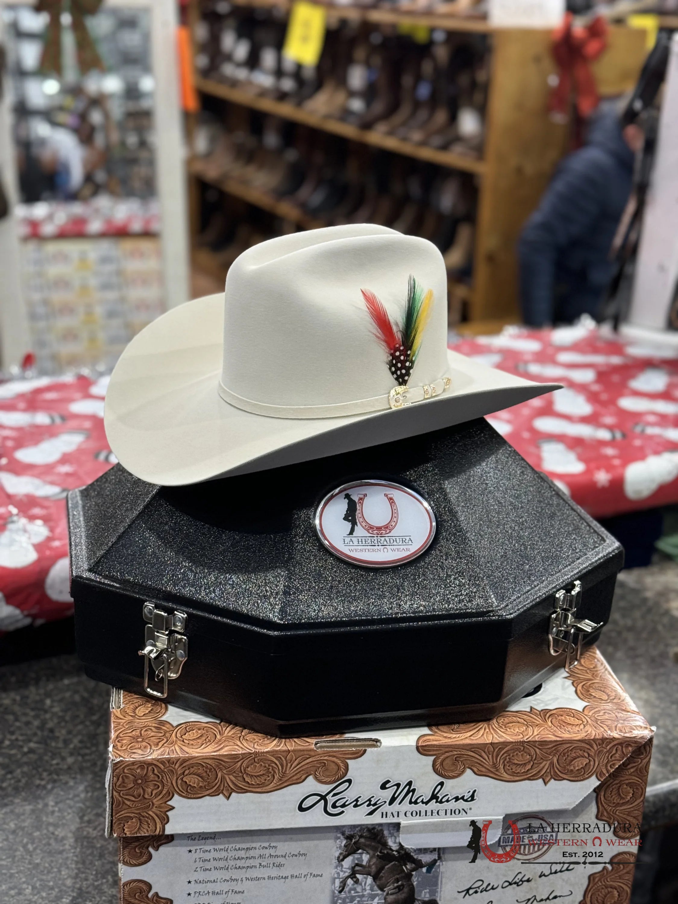 Larry Mahan´s 500X Superior Cowboy Hat Silver Belly Tejana