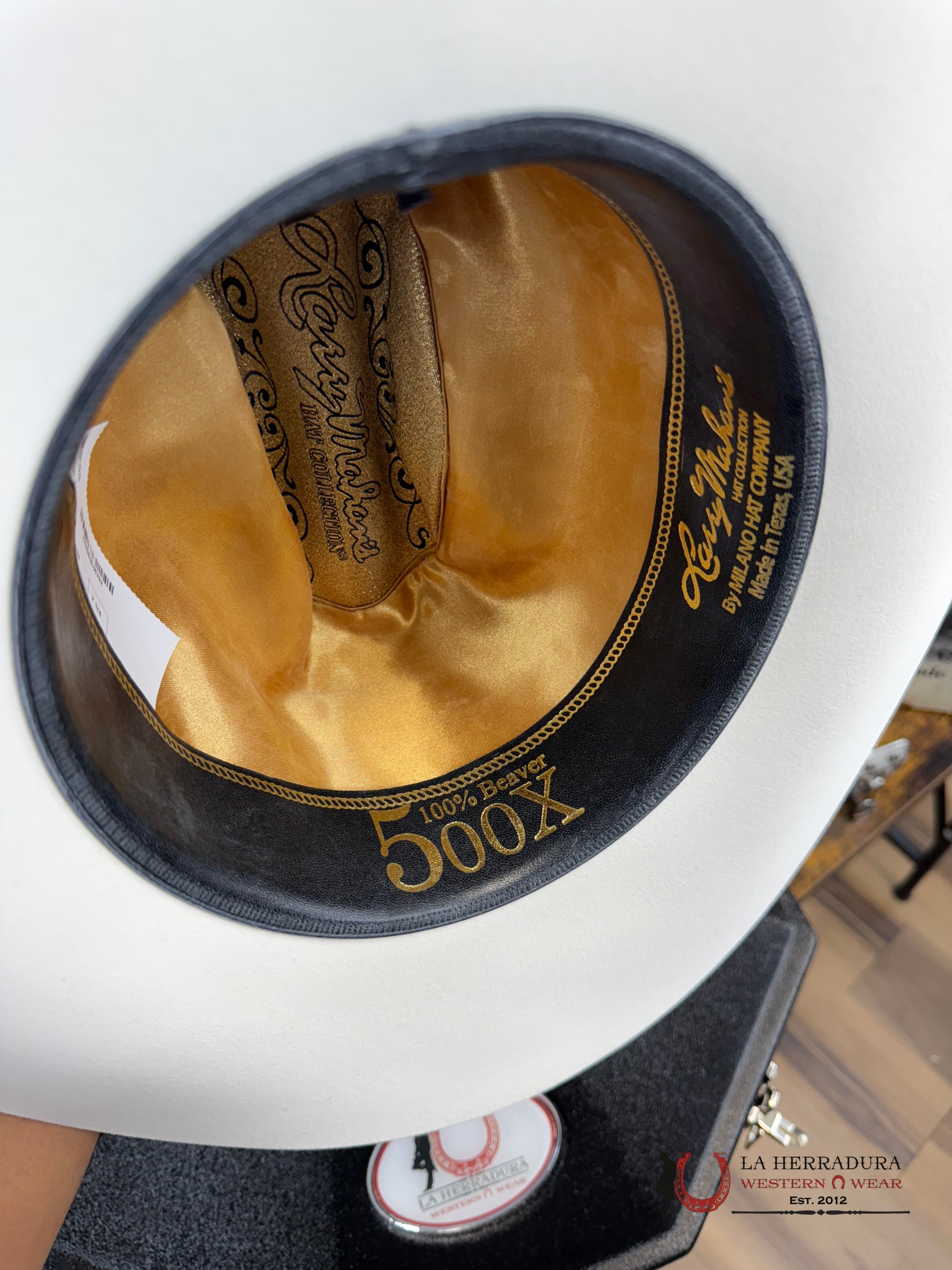 Larry Mahan´s 500X Superior Cowboy Hat White Tejana