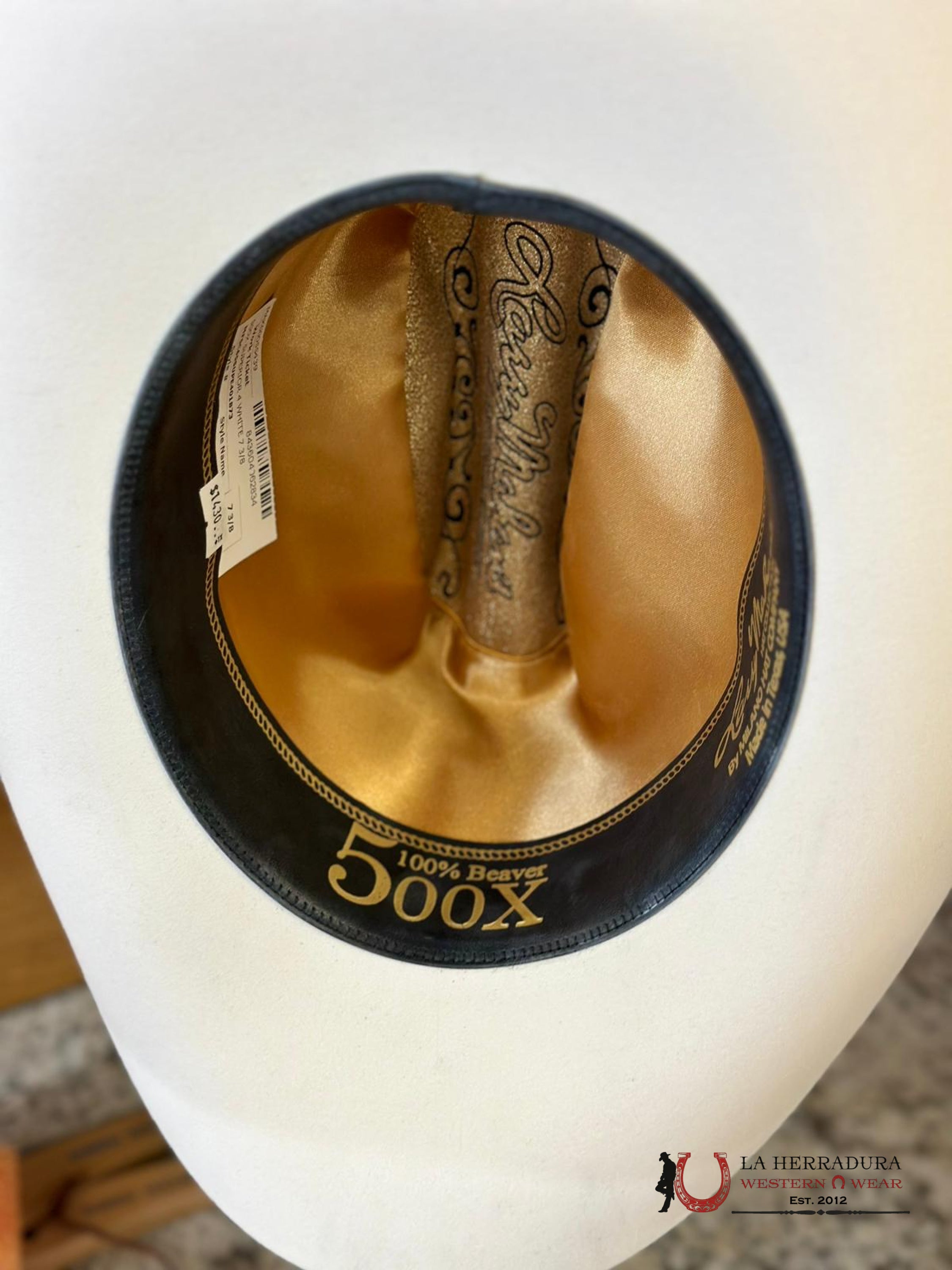 Larry Mahan´s 500X Superior Cowboy Hat White Tejana