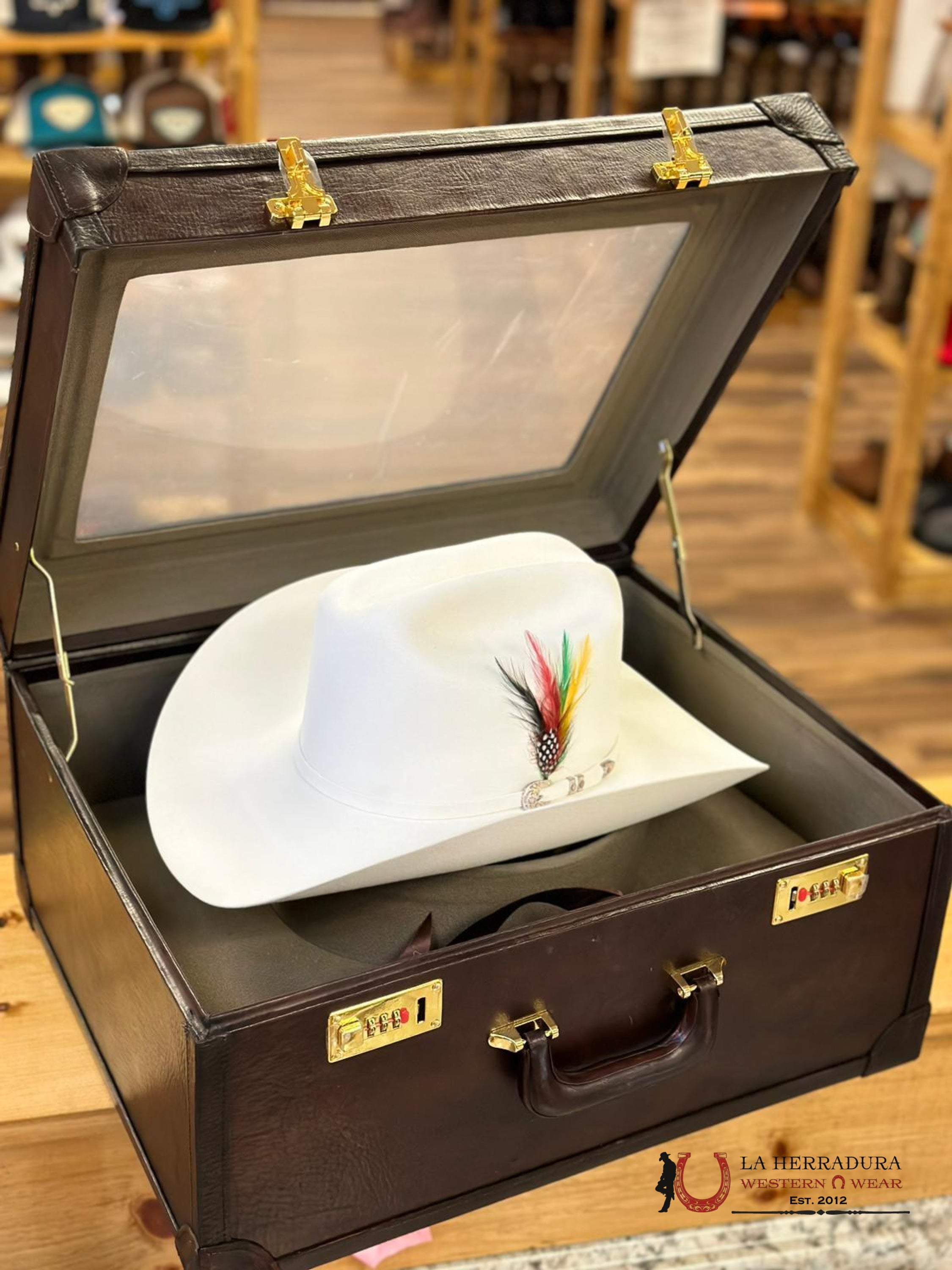 Larry Mahan´s 500X Superior Cowboy Hat White Tejana