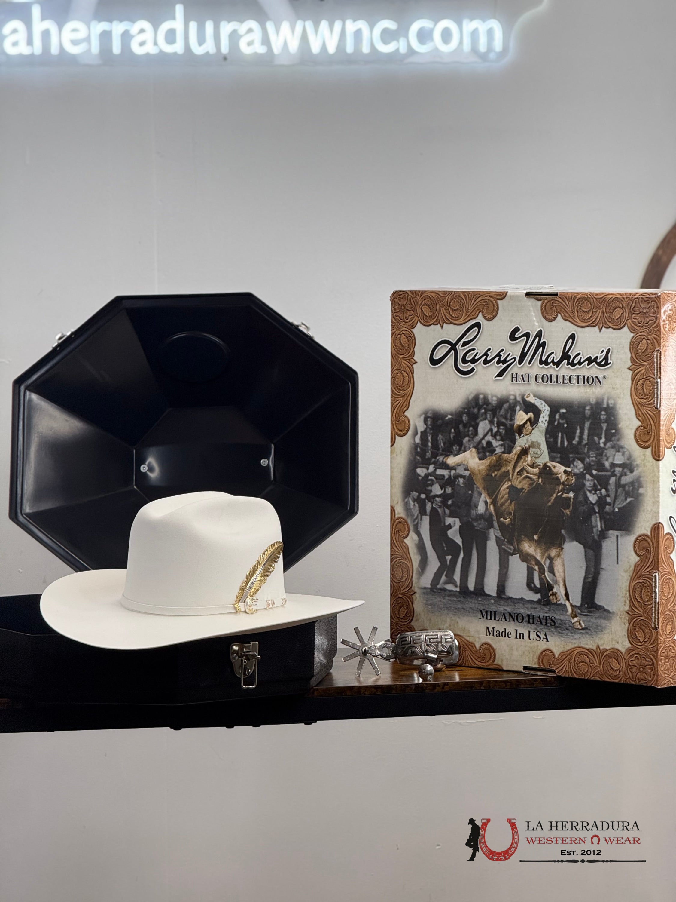 Larry Mahan´s 500X Superior Cowboy Hat White Tejana