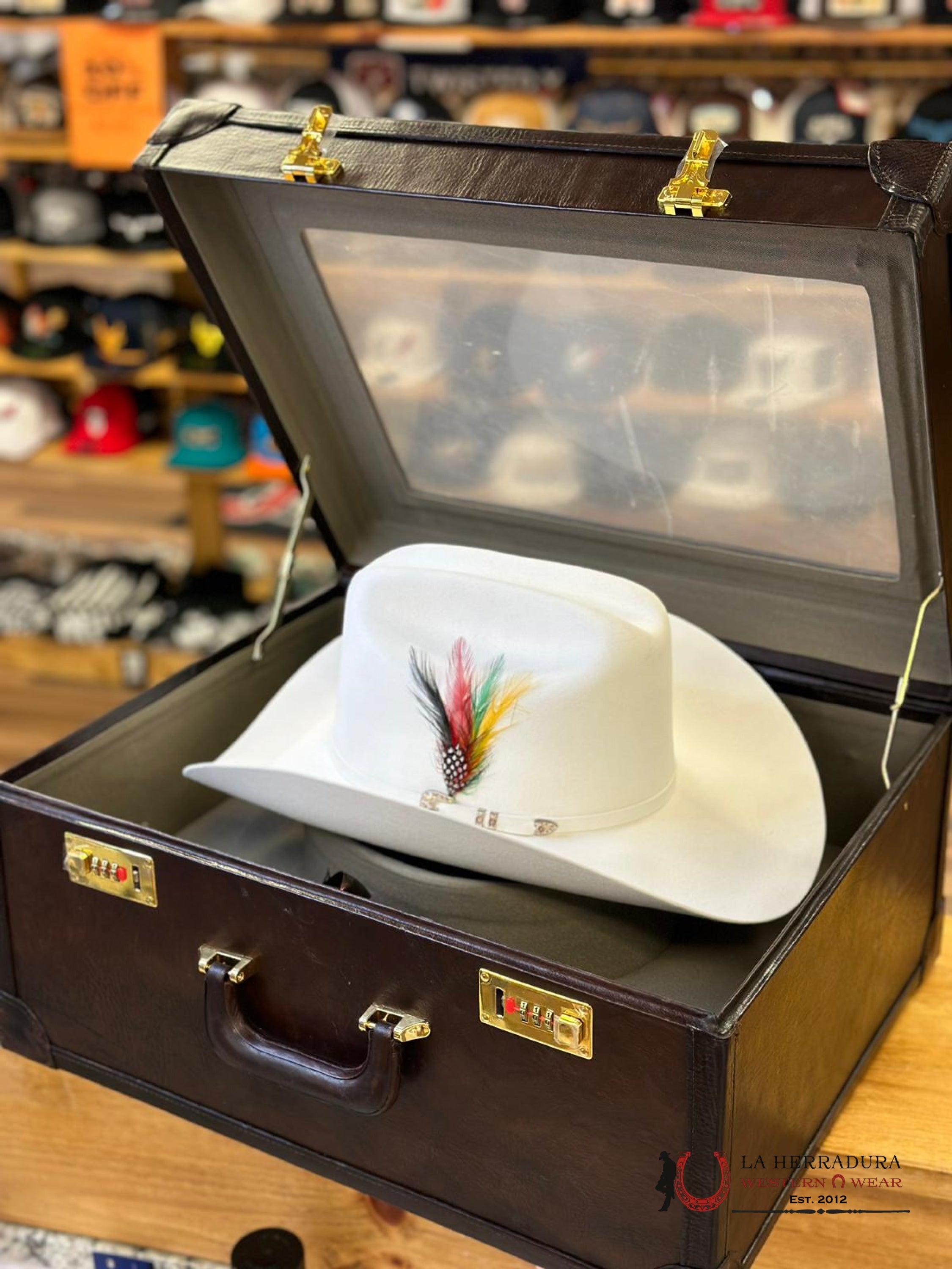 Larry Mahan´s 500X Superior Cowboy Hat White Tejana