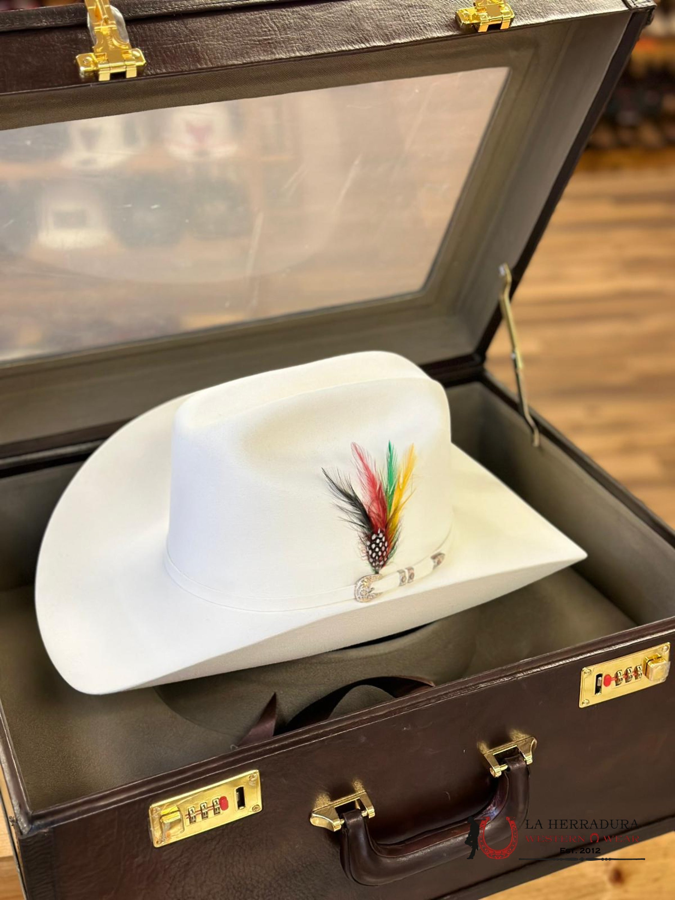 Larry Mahan´s 500X Superior Cowboy Hat White Tejana