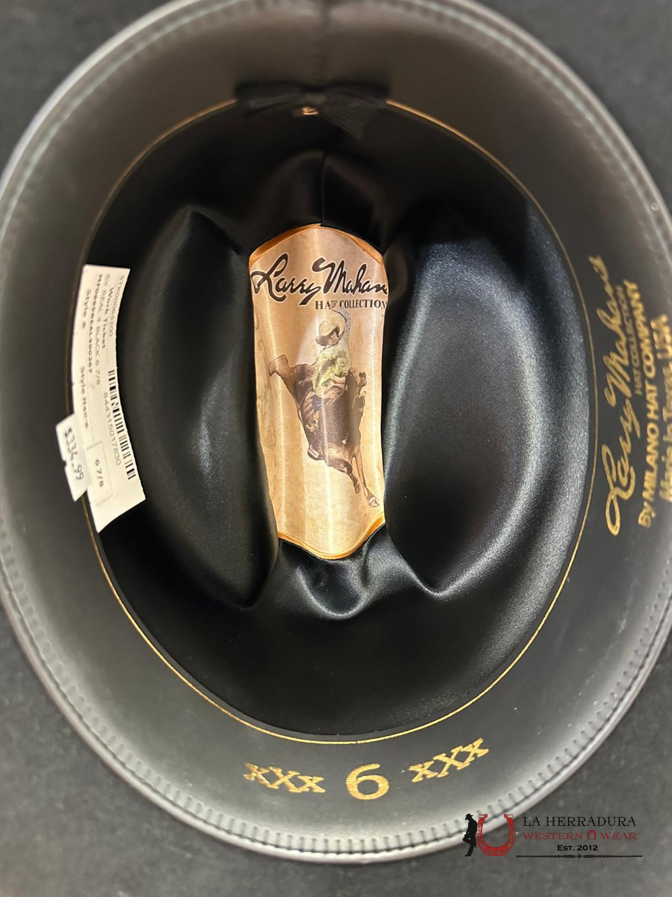 Larry Mahan´s 6X Real Black Coyboy Hats Tejana