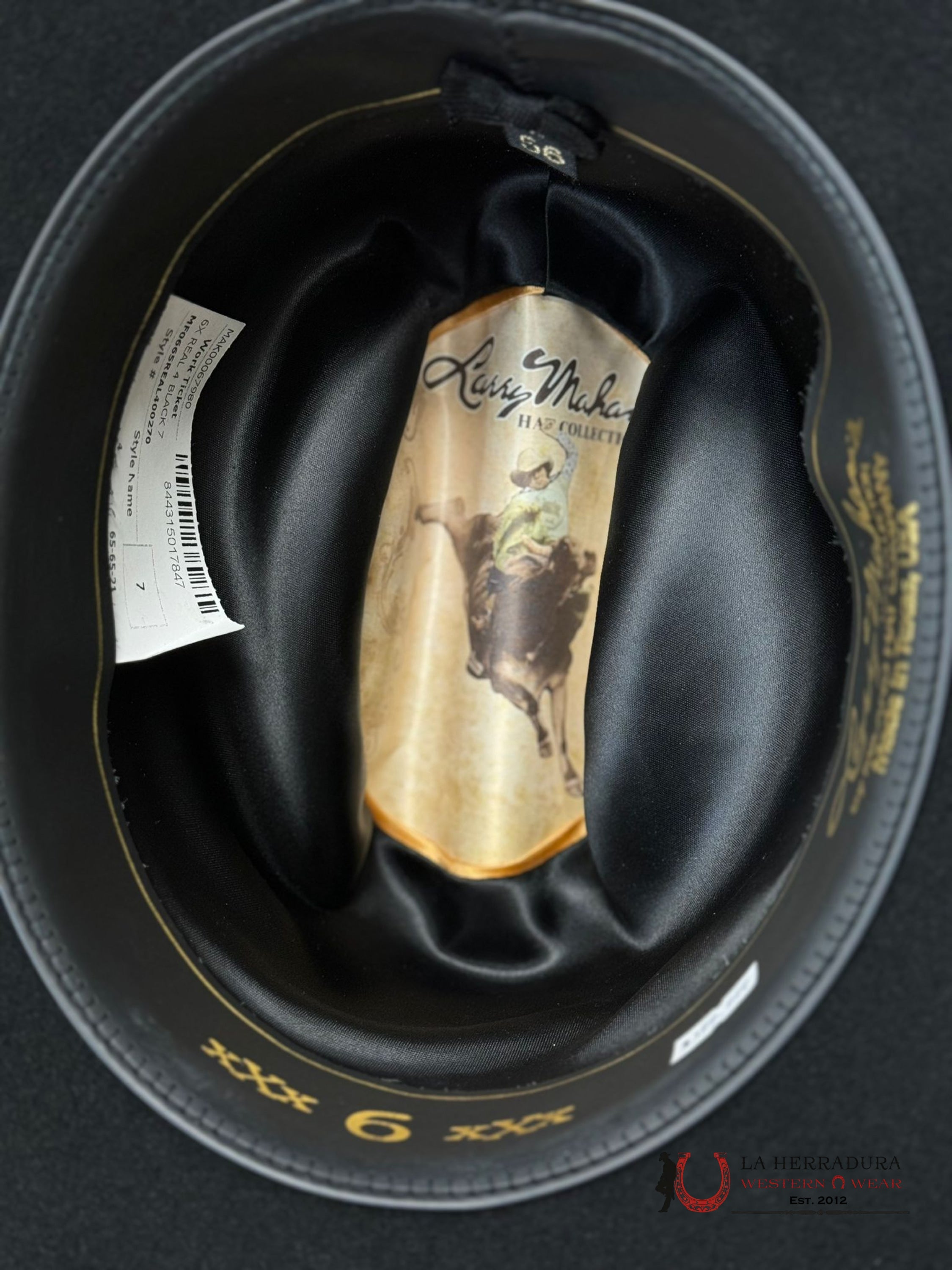 Larry Mahan´s 6X Real Black Coyboy Hats Tejana